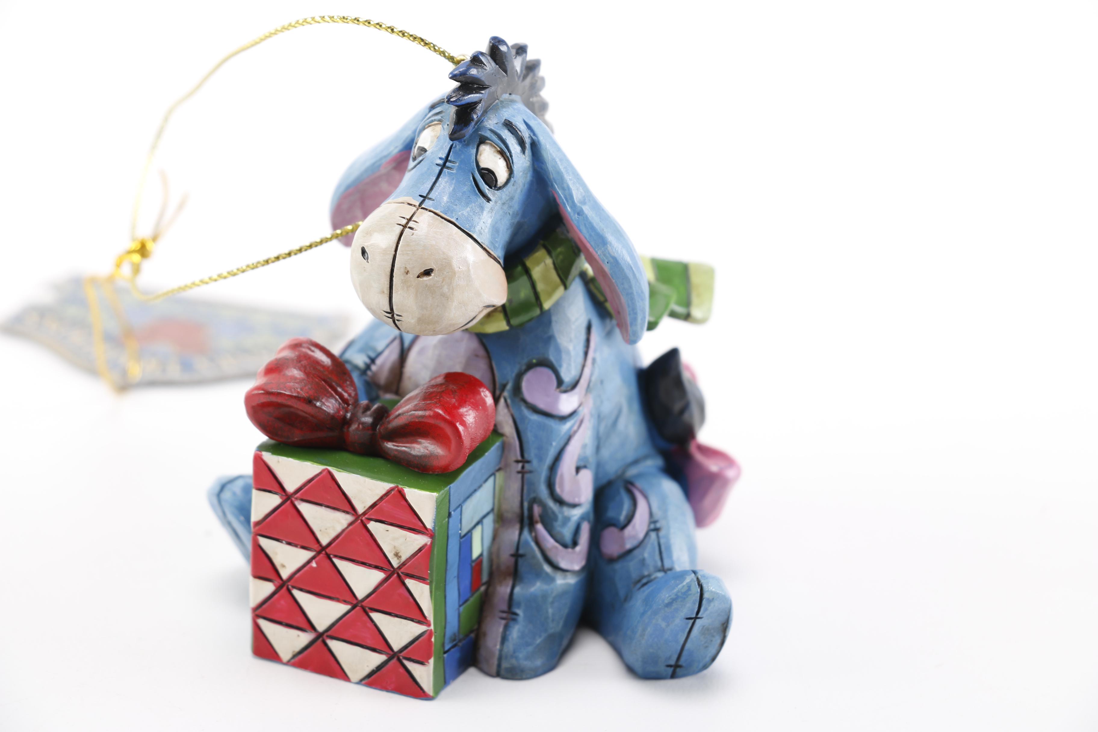 Christmas Tree Ornaments Including Pooh, Eeyore, and Tinkerbell