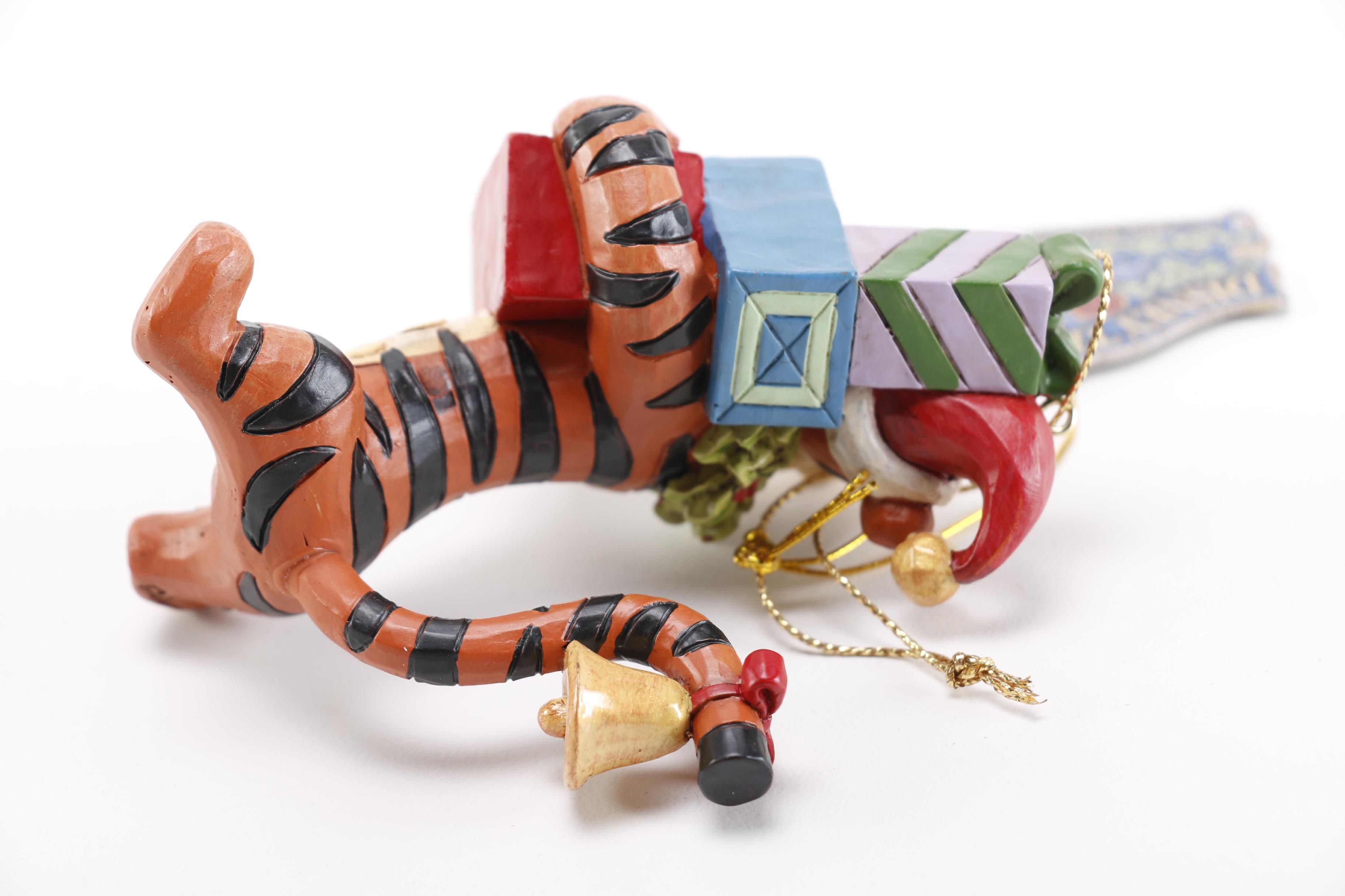 Christmas Tree Ornaments Including Pooh, Eeyore, and Tinkerbell