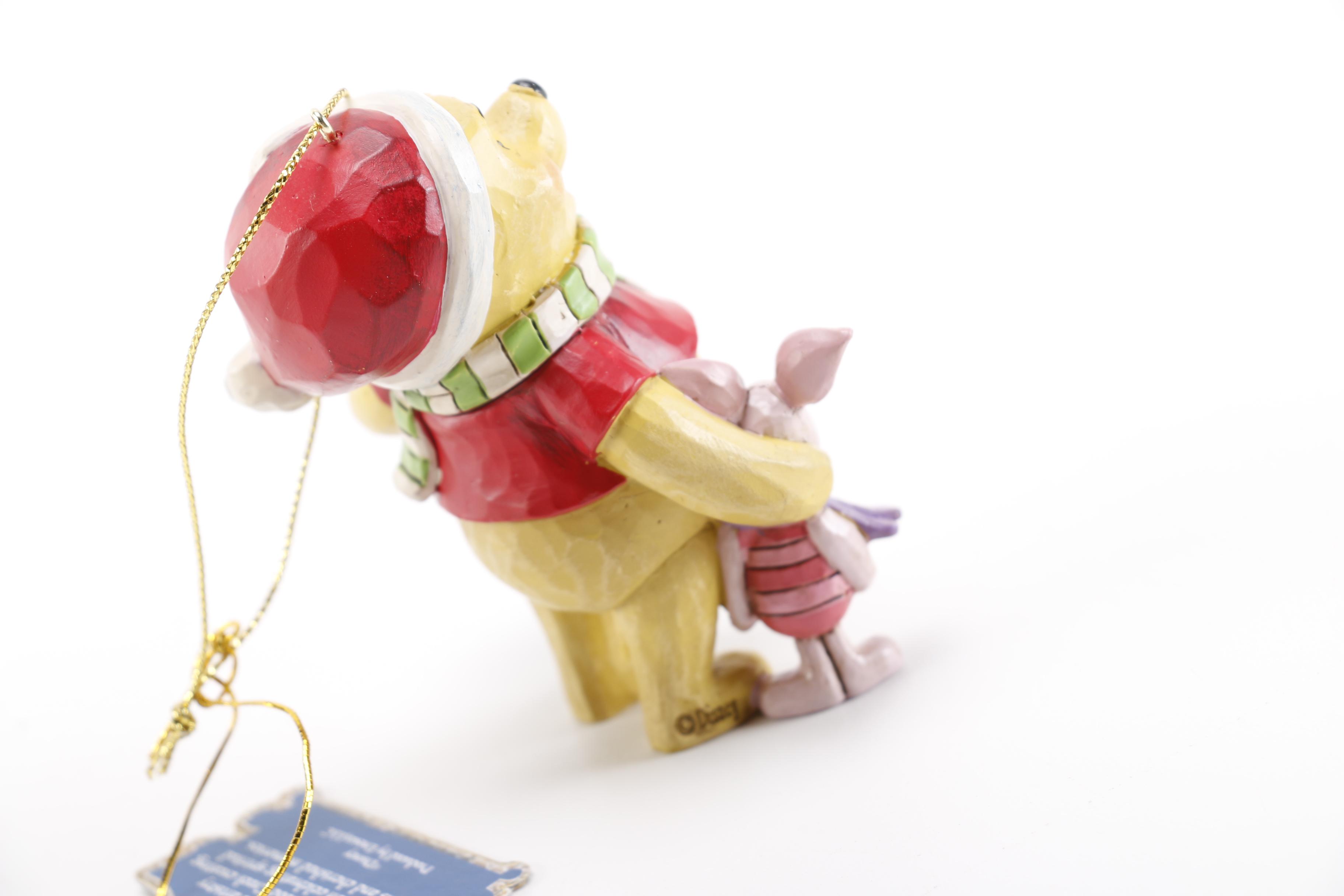 Christmas Tree Ornaments Including Pooh, Eeyore, and Tinkerbell