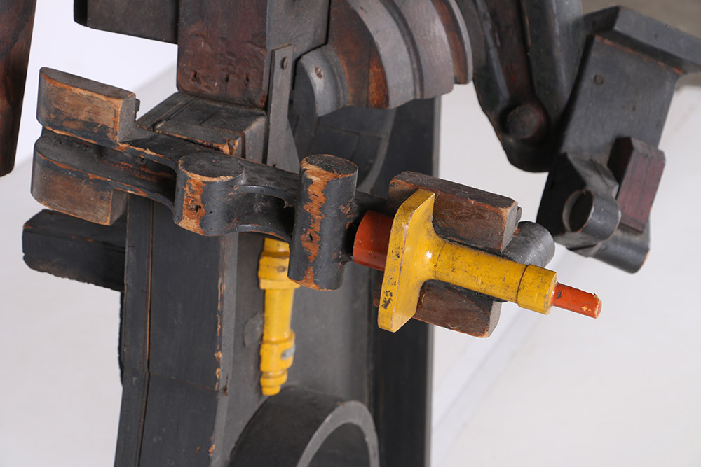 Monumental Constructivist Sculpture from Foundry Blocks