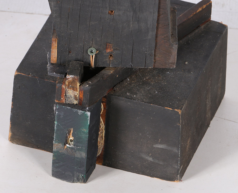 Monumental Constructivist Sculpture from Foundry Blocks