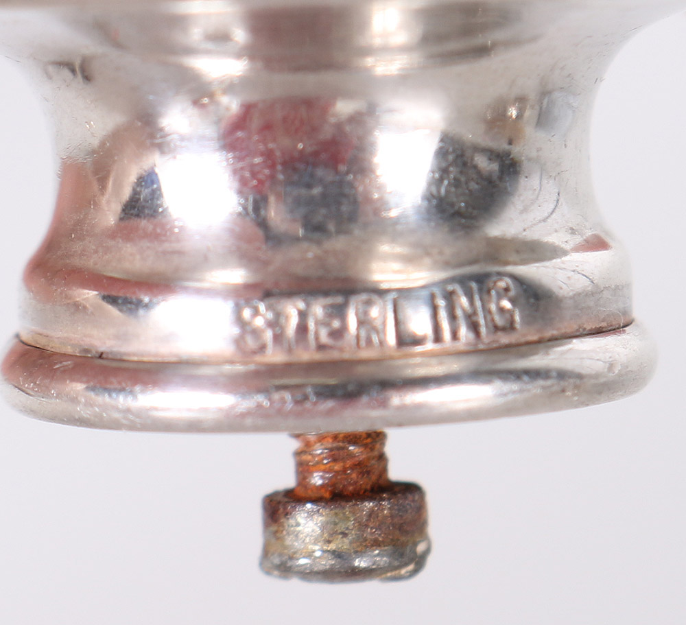 1905 Boots Pure Drug Co. Sterling Pendant Box and Other Sterling Items