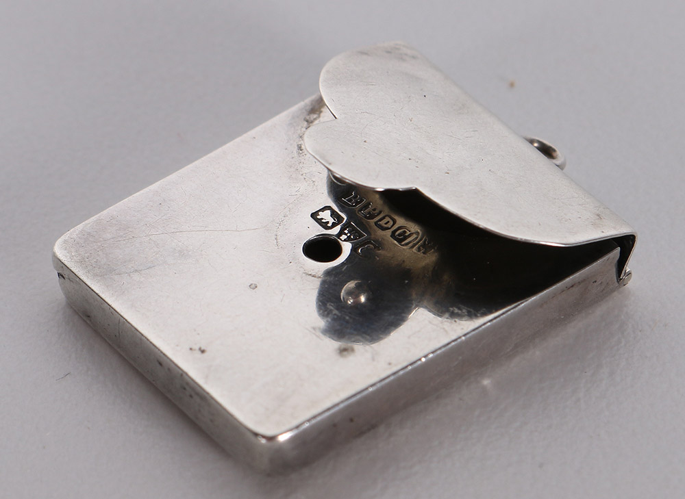 1905 Boots Pure Drug Co. Sterling Pendant Box and Other Sterling Items