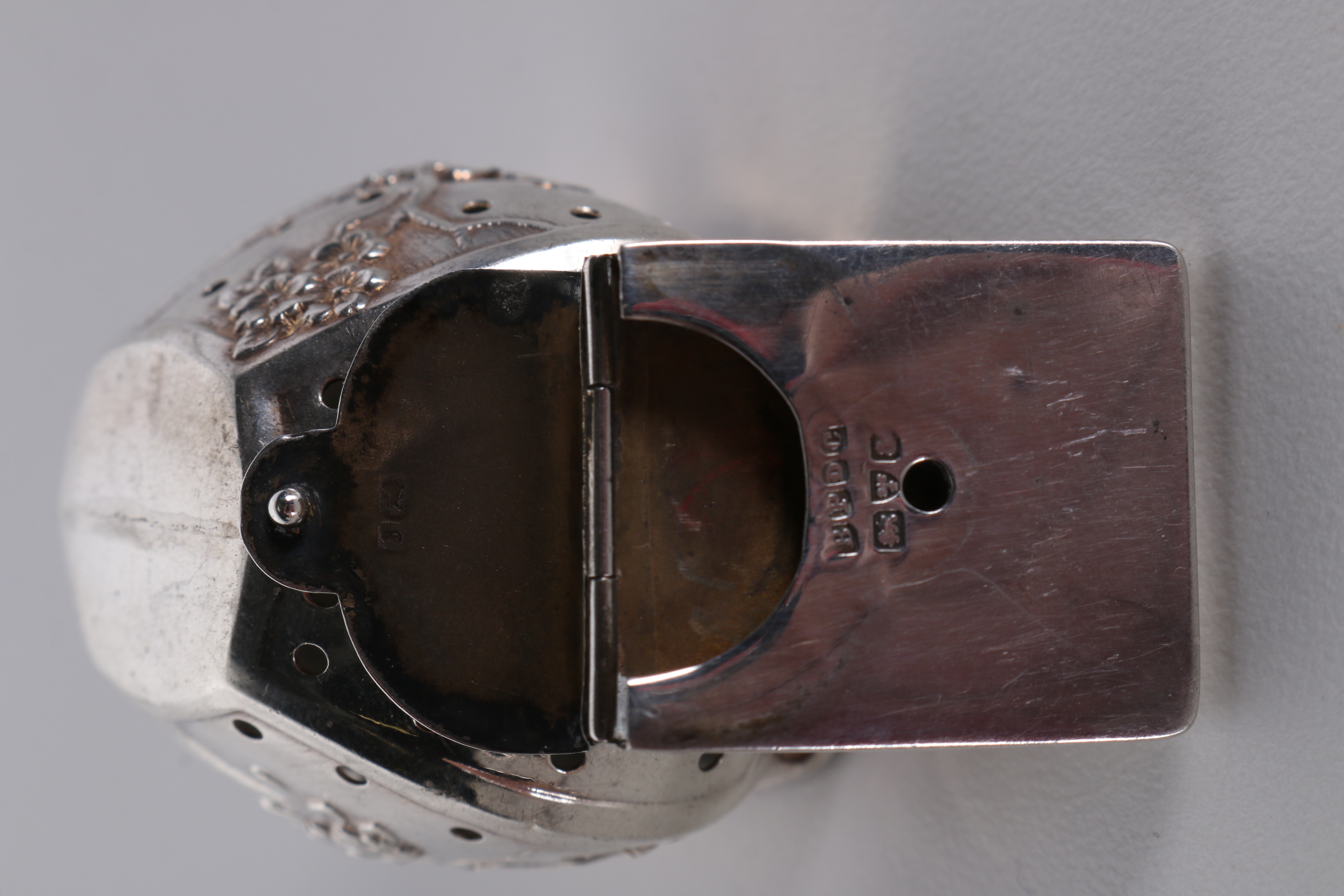 1905 Boots Pure Drug Co. Sterling Pendant Box and Other Sterling Items