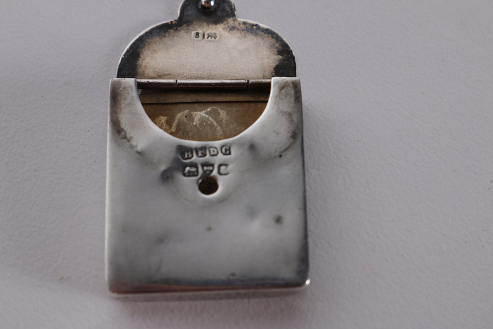 1905 Boots Pure Drug Co. Sterling Pendant Box and Other Sterling Items