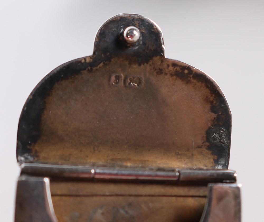 1905 Boots Pure Drug Co. Sterling Pendant Box and Other Sterling Items