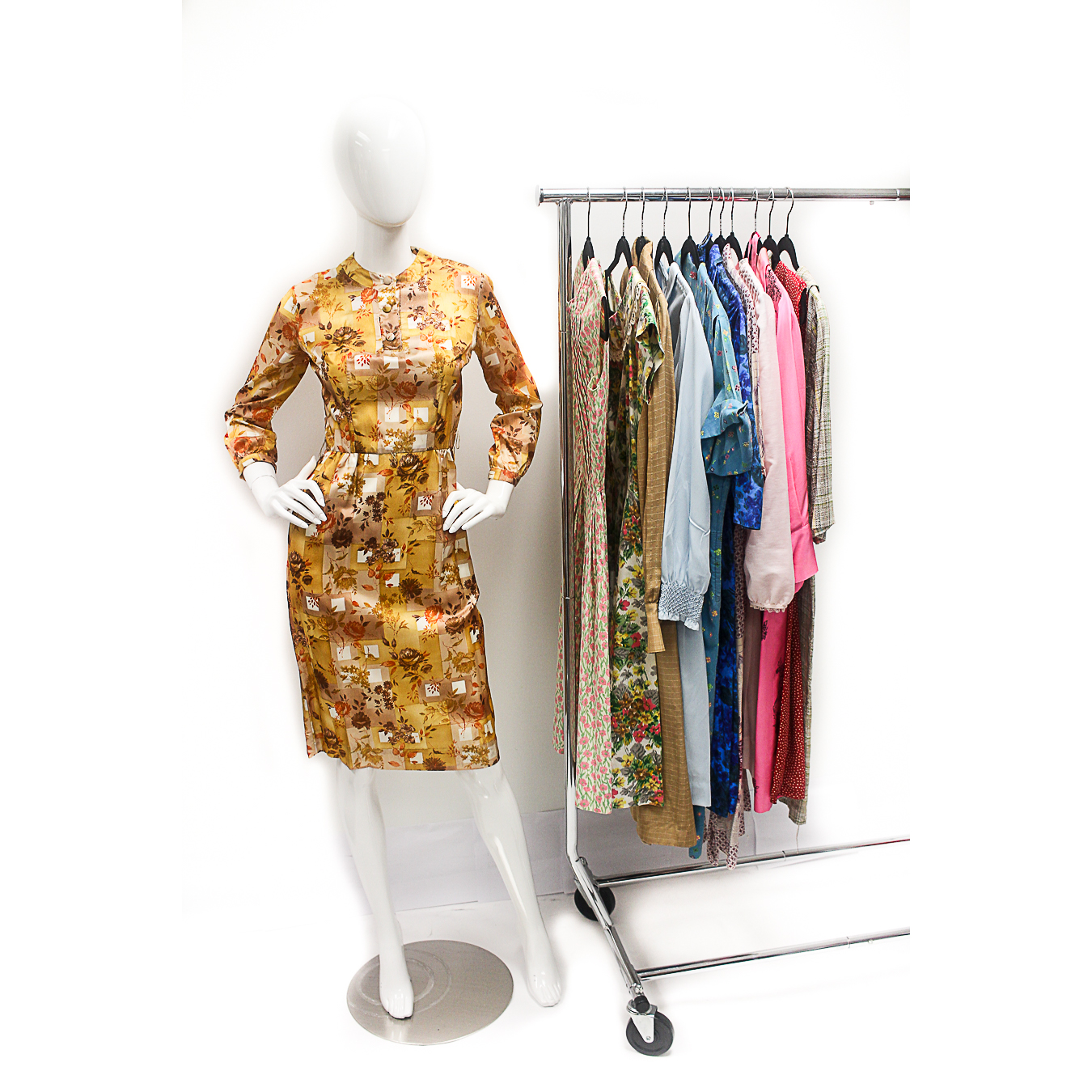 Twelve Assorted 1950s Day Dresses, including Ted Lapidus, Maggie London, Silk