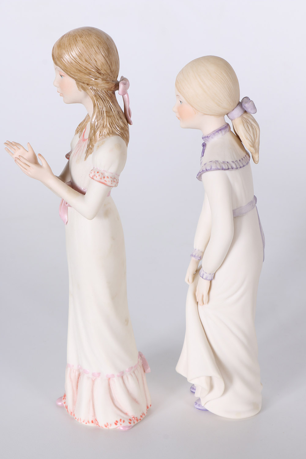 Cybis "Edith" and "Allegra" Porcelain Figurines
