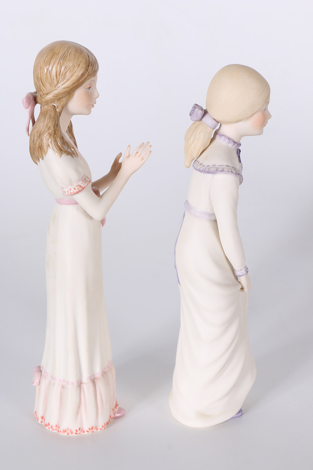 Cybis "Edith" and "Allegra" Porcelain Figurines