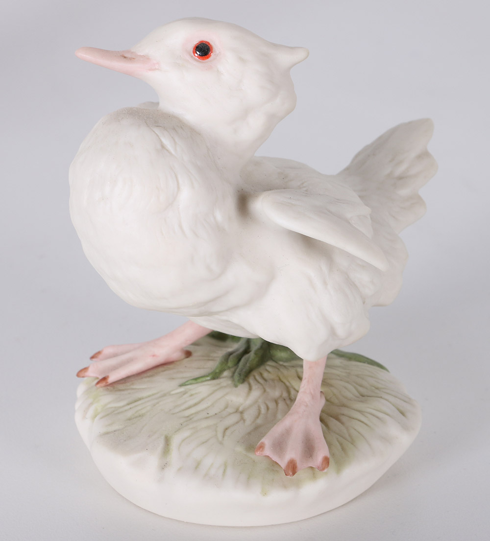 Cybis "Pandora", "Baby Owl" and "Duckling-Baby Brother" Porcelain Figurines