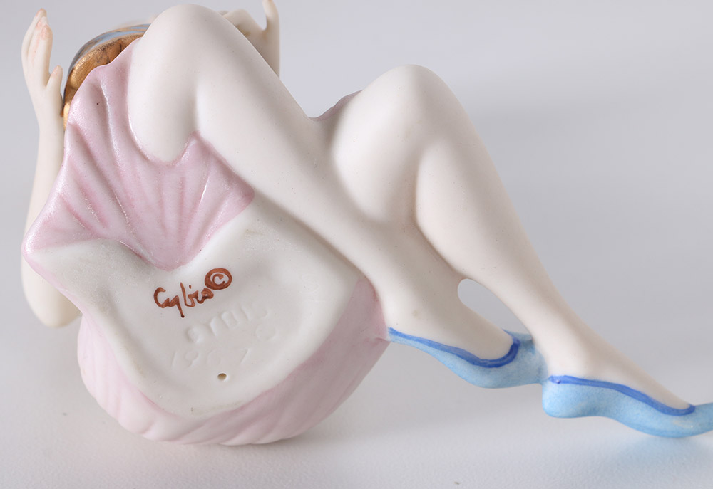 Cybis "Pandora", "Baby Owl" and "Duckling-Baby Brother" Porcelain Figurines