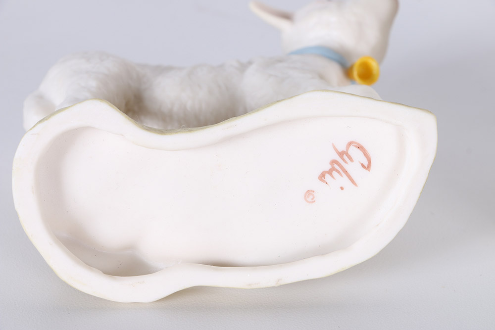 Cybis "Little Bo Peep" and "Lamb Mandy" Porcelain Figurines