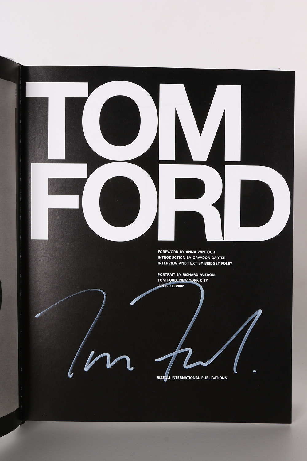 2004 Autographed "Tom Ford" Book
