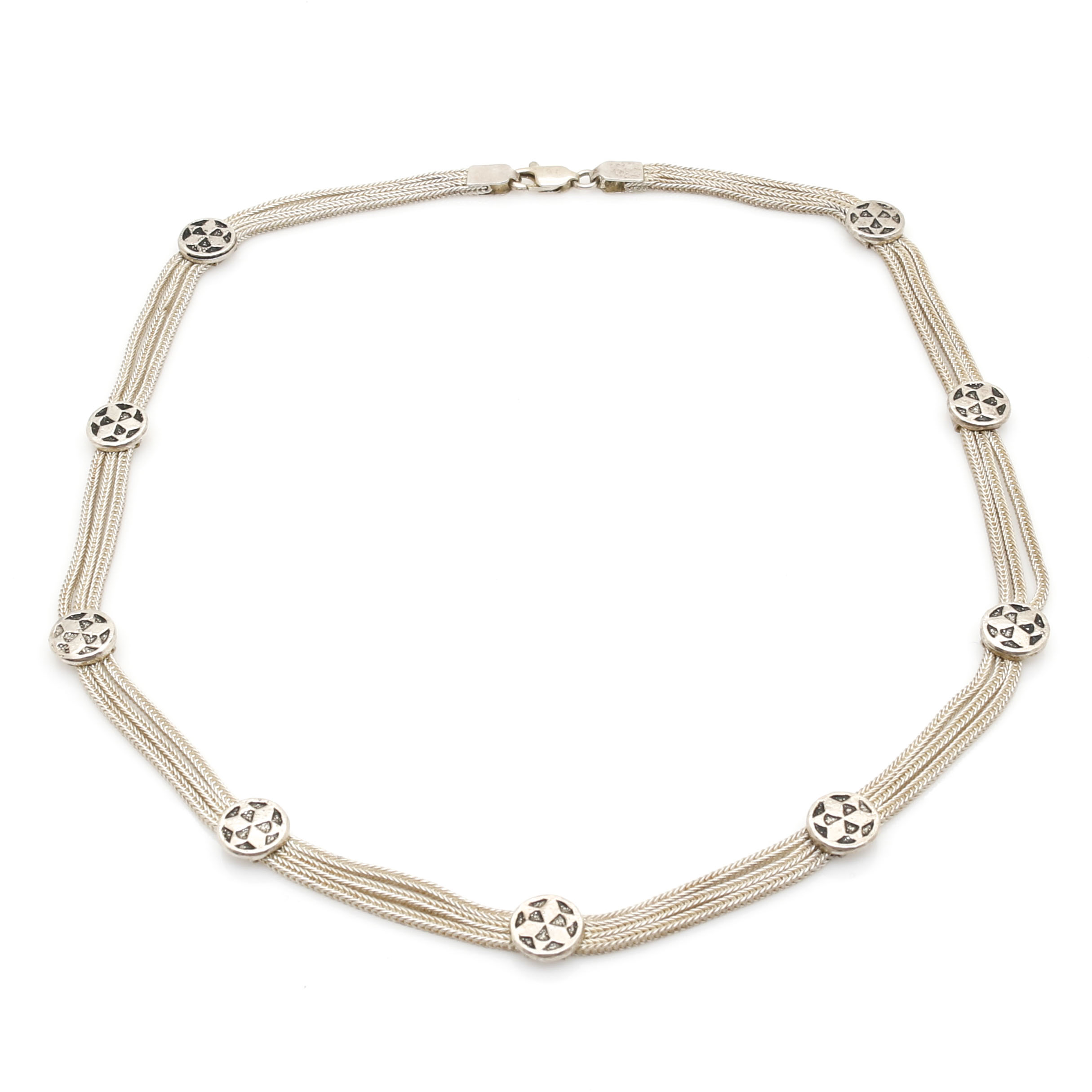 Sterling Silver Necklace and Bracelet Set