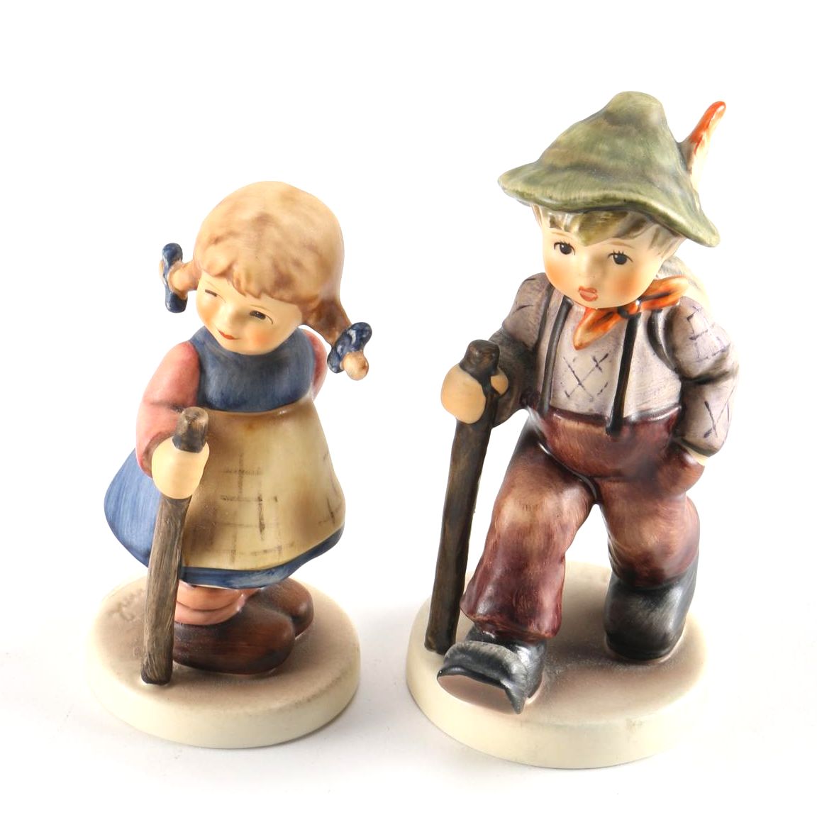 1990s First Edition Goebel Hummels: "Grandpa's Boy" and "Susser Fratz Pixie"