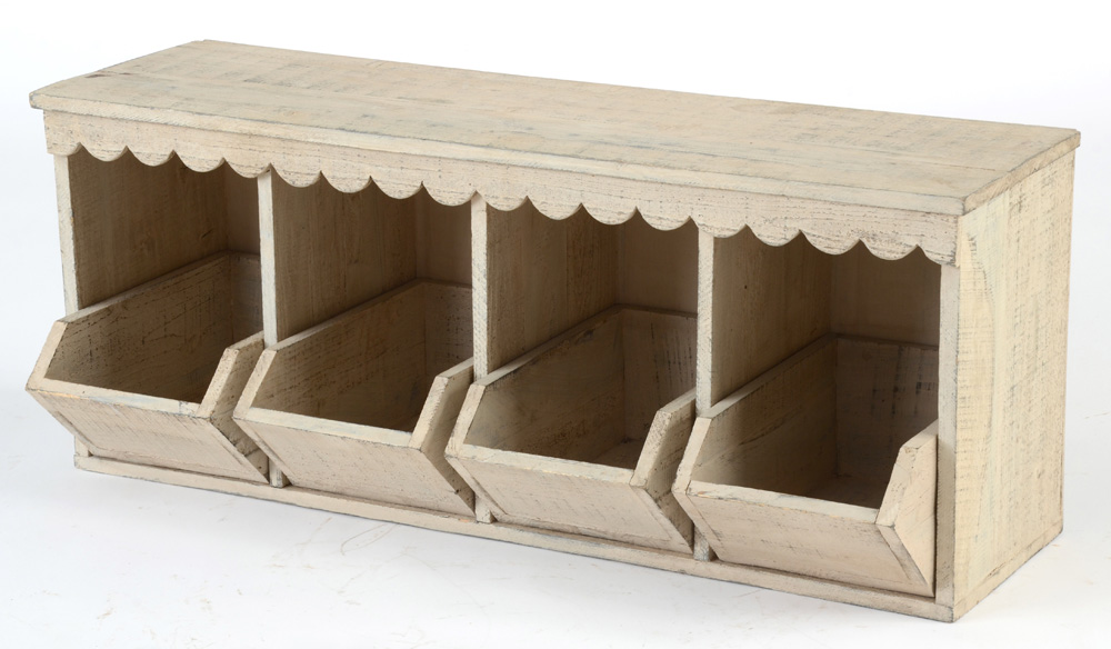 Rustic Stacking Cabinets With Storage Trays