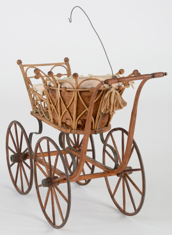 Victorian Wicker Baby Stoller