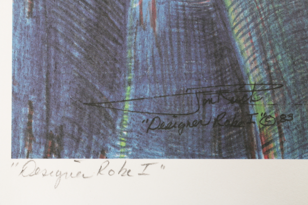 Jon Reich "Designer Robe I" Signed Limited Edition Offset Lithograph on Paper