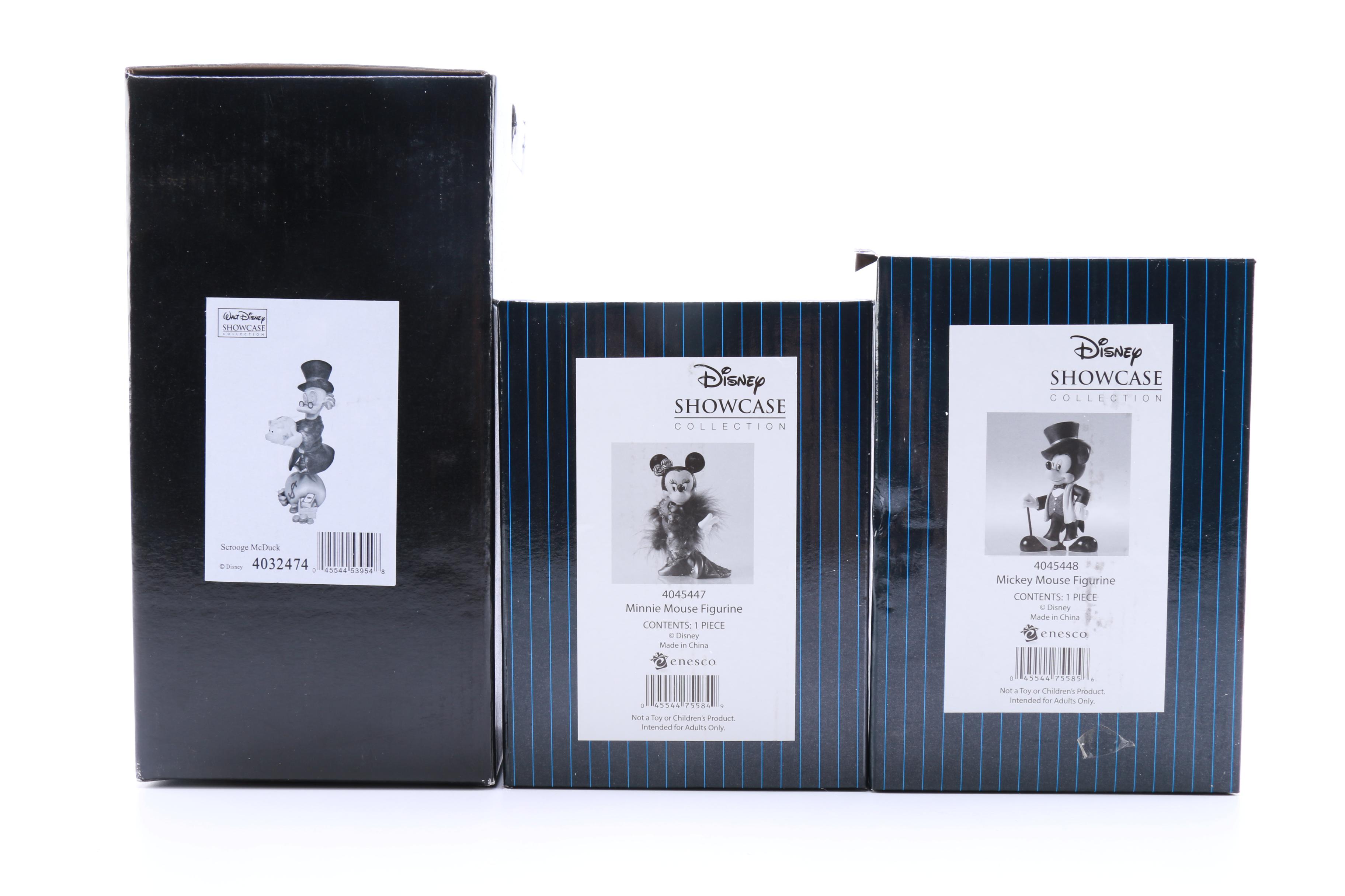 "Disney Traditions" Porcelain Figurines Including Limited Edition Scrooge McDuck
