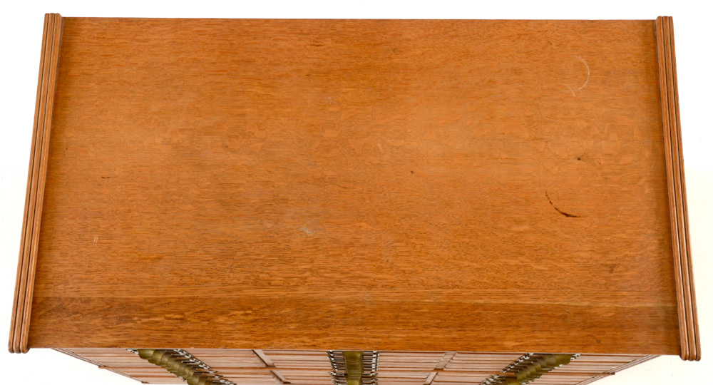 Quarter-Sawn Oak Type-Set Cabinet