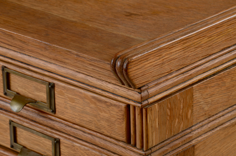 Quarter-Sawn Oak Type-Set Cabinet