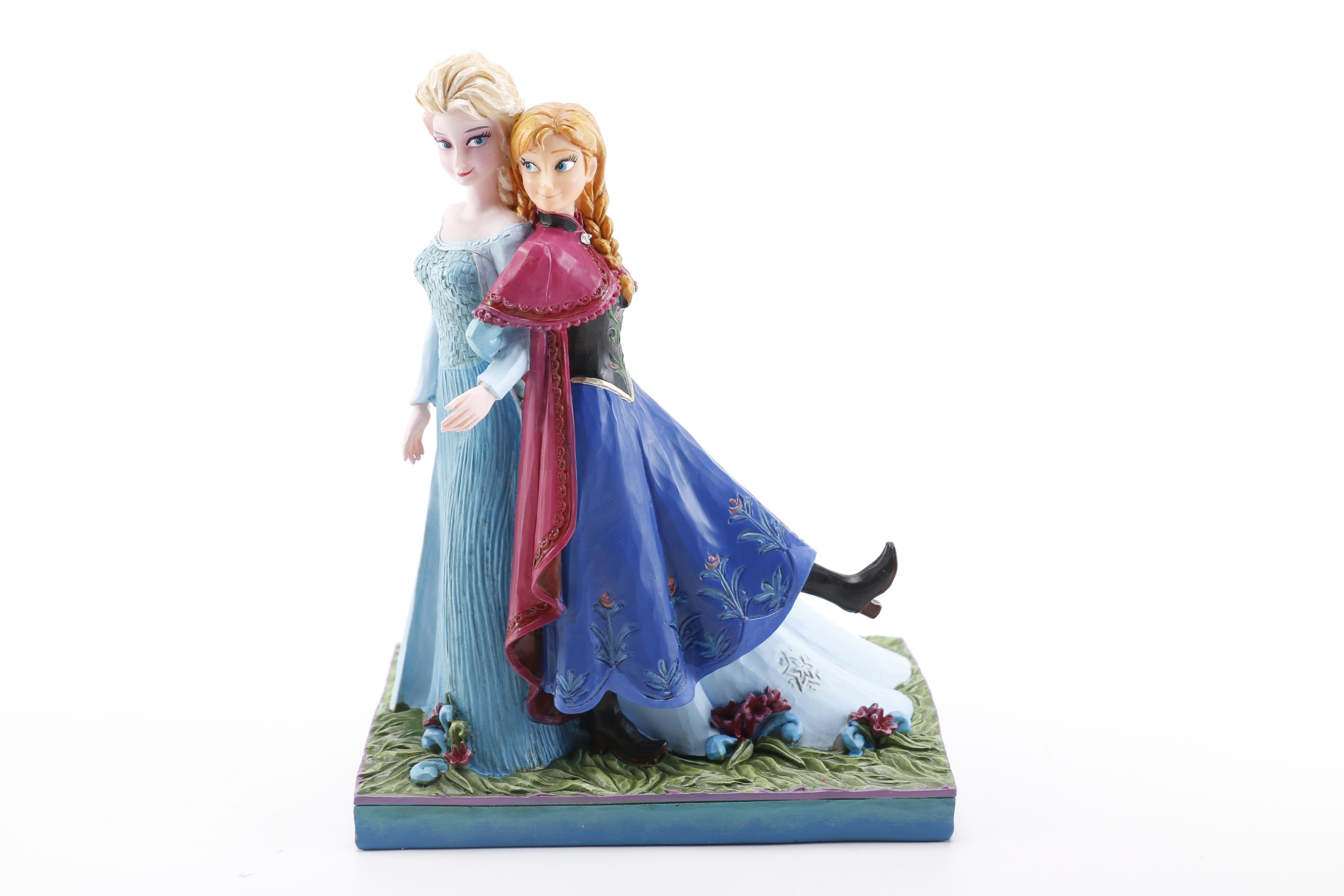 "Frozen" Ornaments and Figurines Including Olaf and Young Elsa