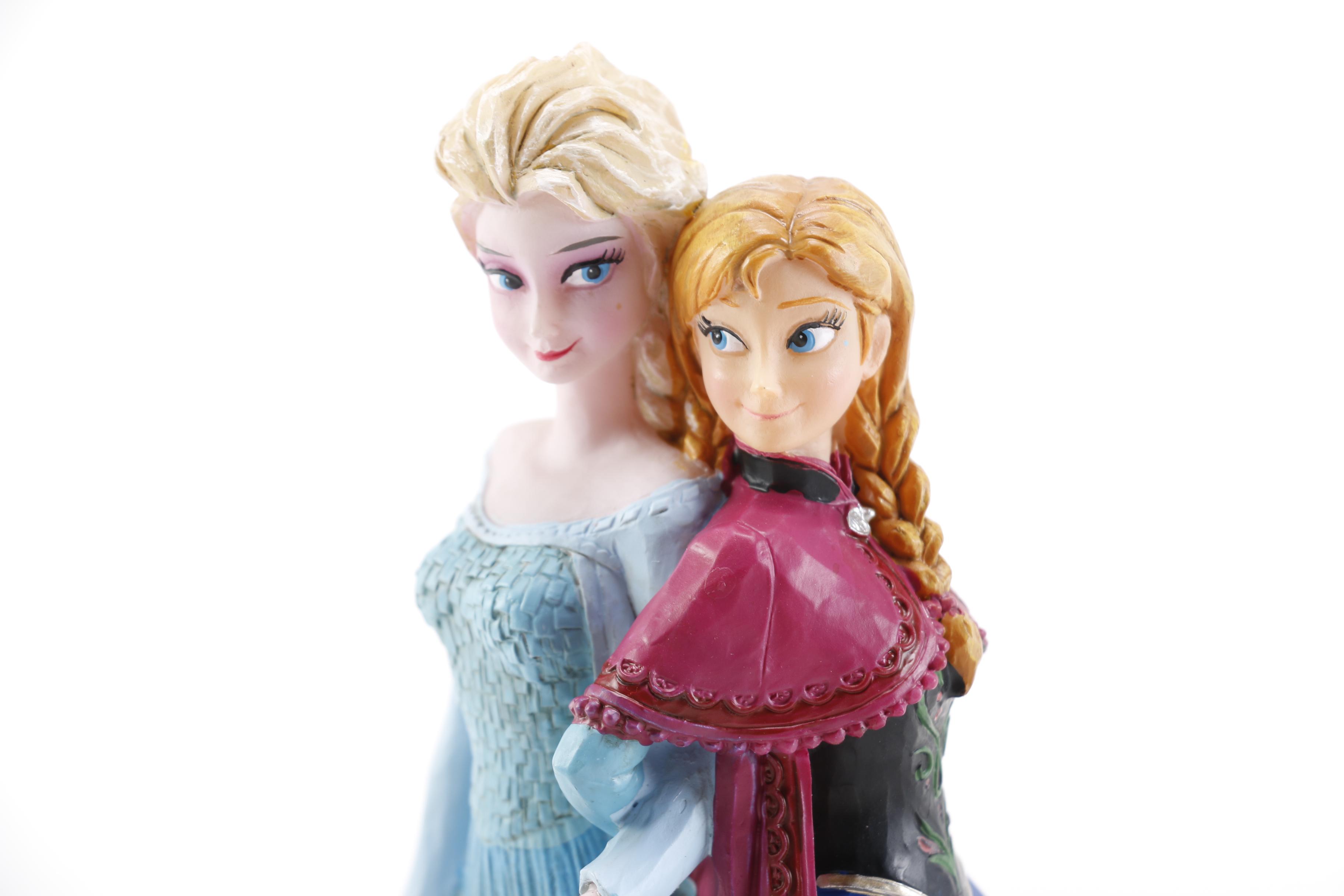"Frozen" Ornaments and Figurines Including Olaf and Young Elsa