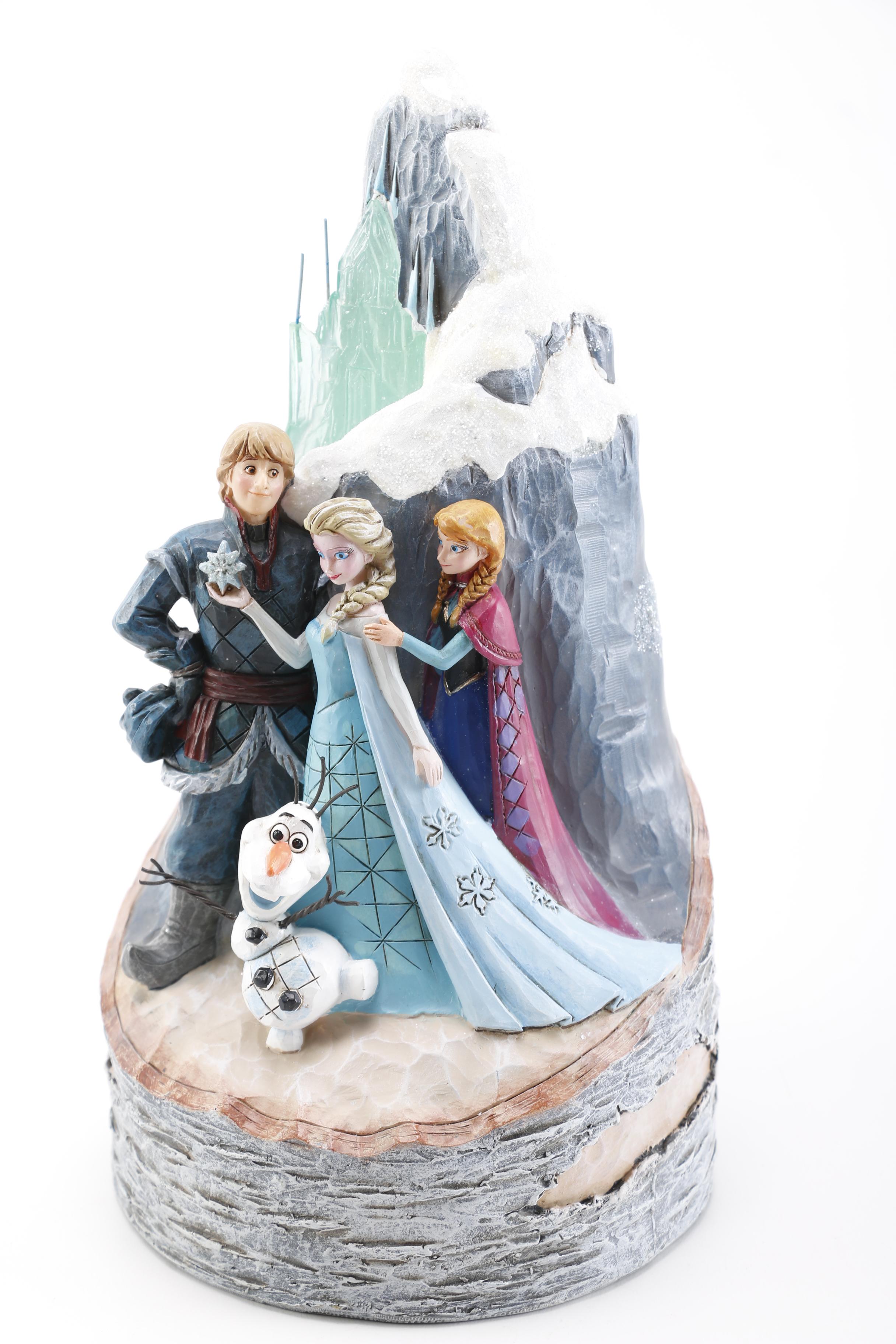 "Frozen" Ornaments and Figurines Including Olaf and Young Elsa