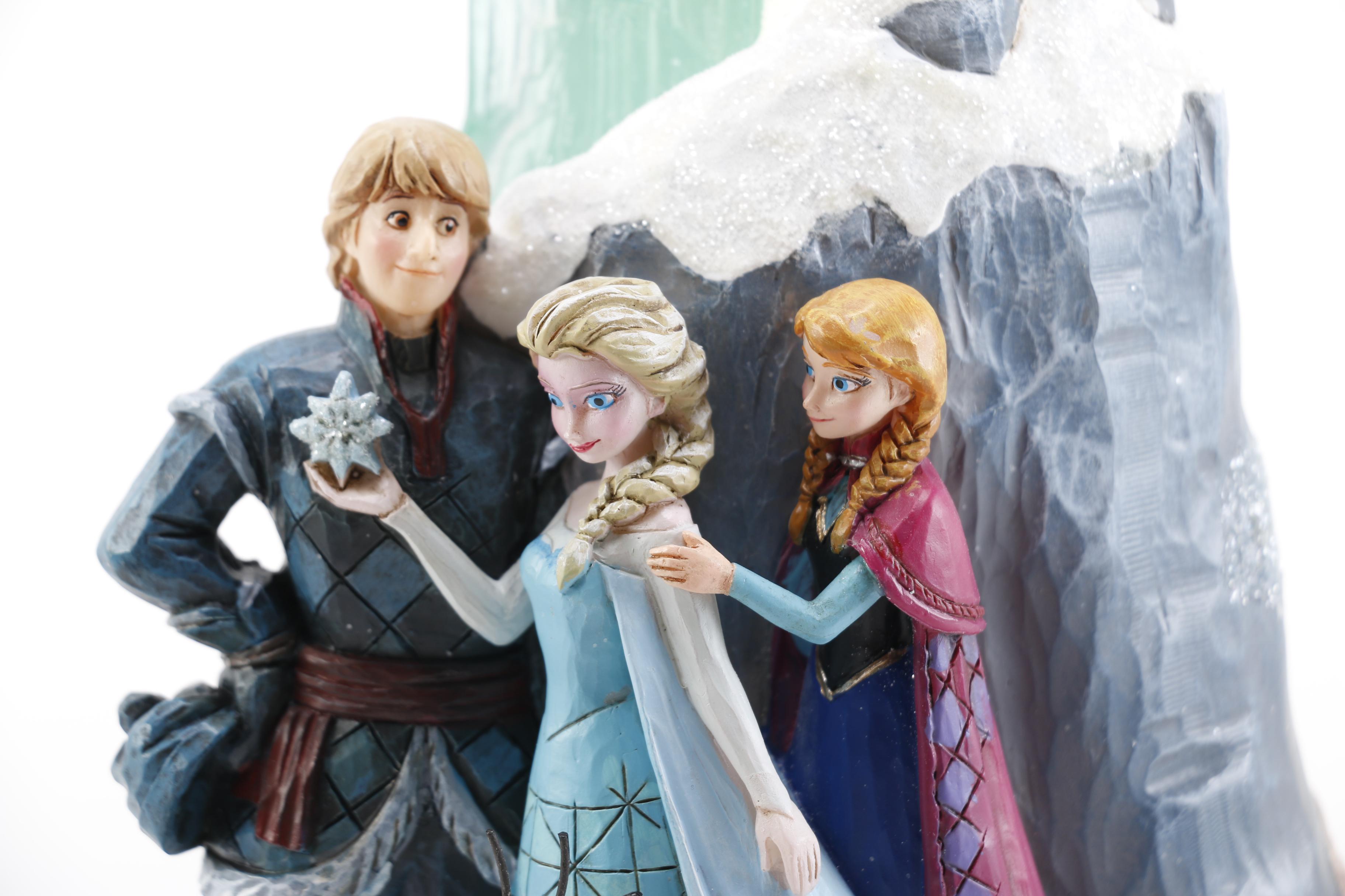 "Frozen" Ornaments and Figurines Including Olaf and Young Elsa