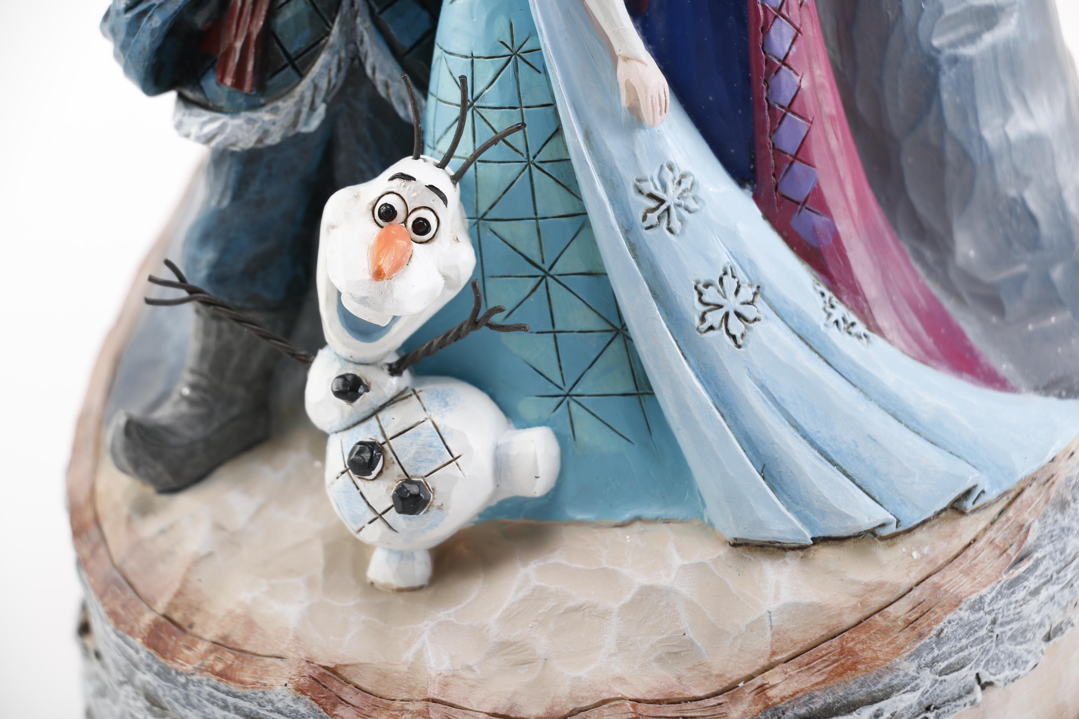 "Frozen" Ornaments and Figurines Including Olaf and Young Elsa
