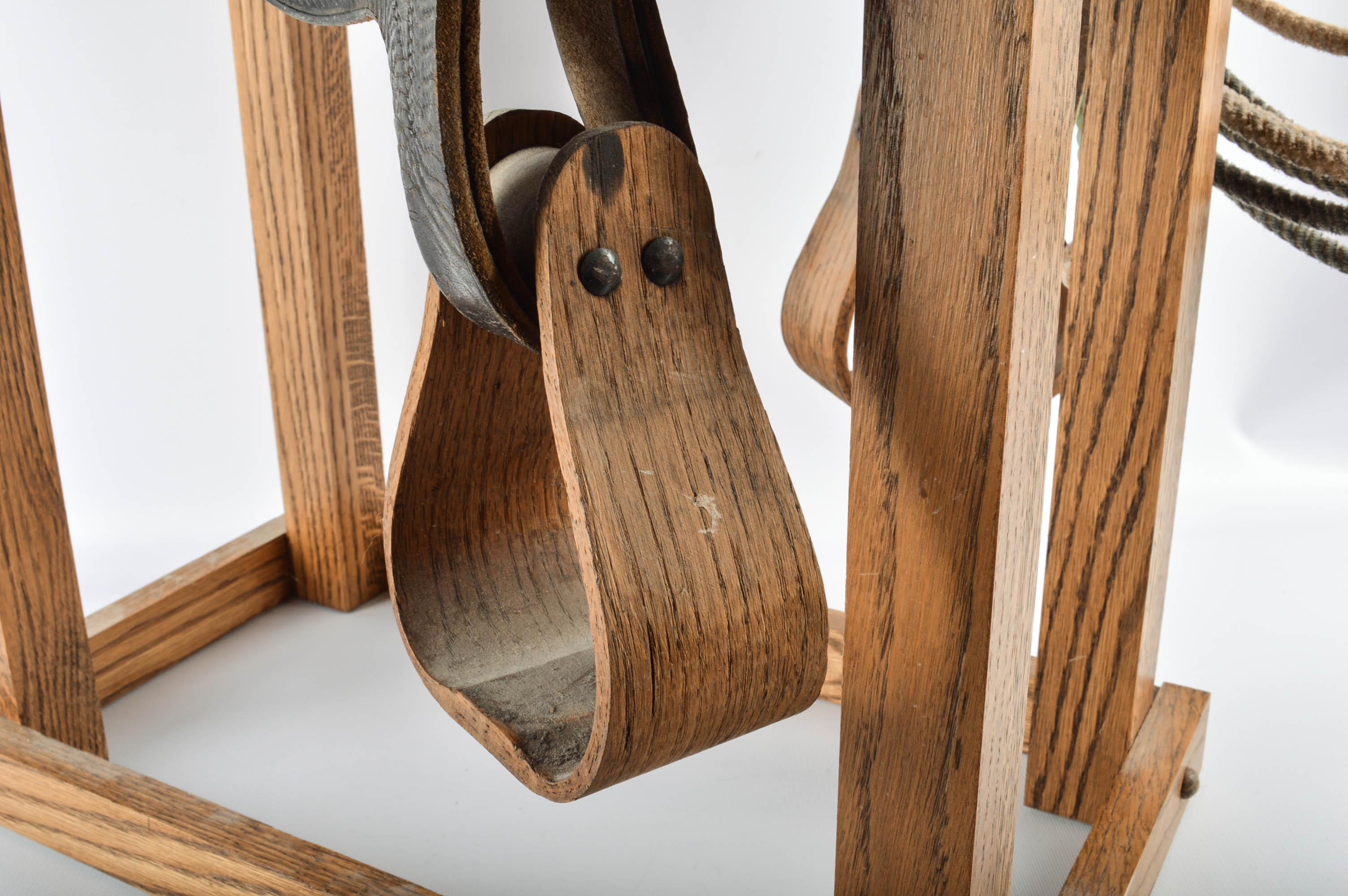 Vintage Children's Western Saddle and Lasso