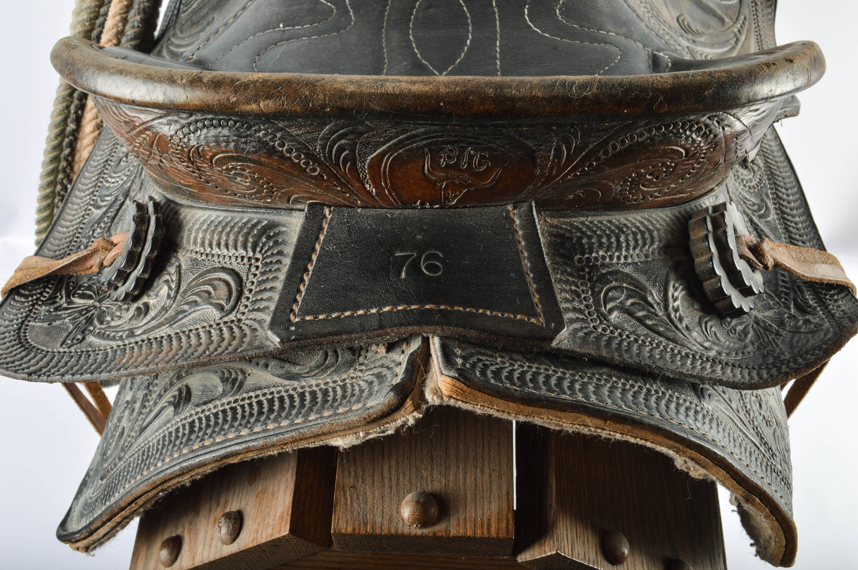 Vintage Children's Western Saddle and Lasso