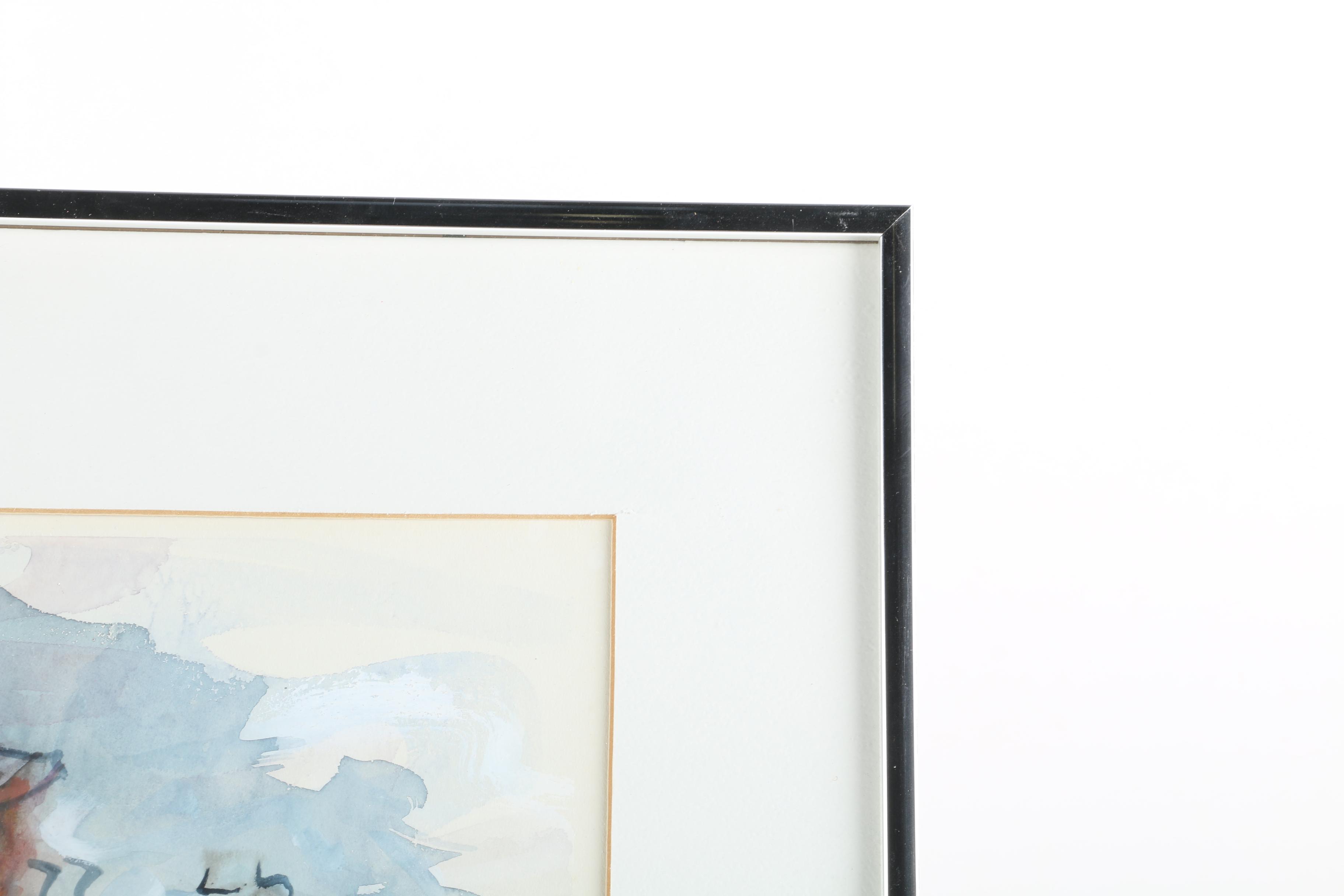 Wendy Feiereisen Original Mixed Media Painting of "Cuzco Pottery Market, Peru"