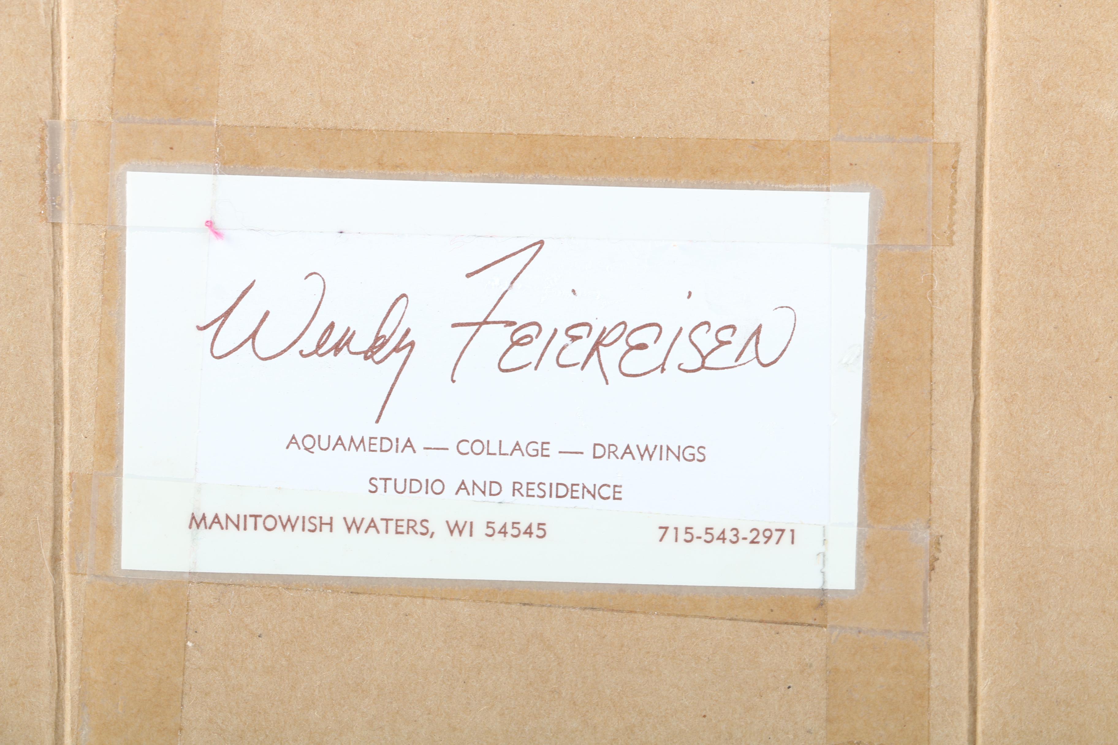 Wendy Feiereisen Original Mixed Media Painting of "Cuzco Pottery Market, Peru"