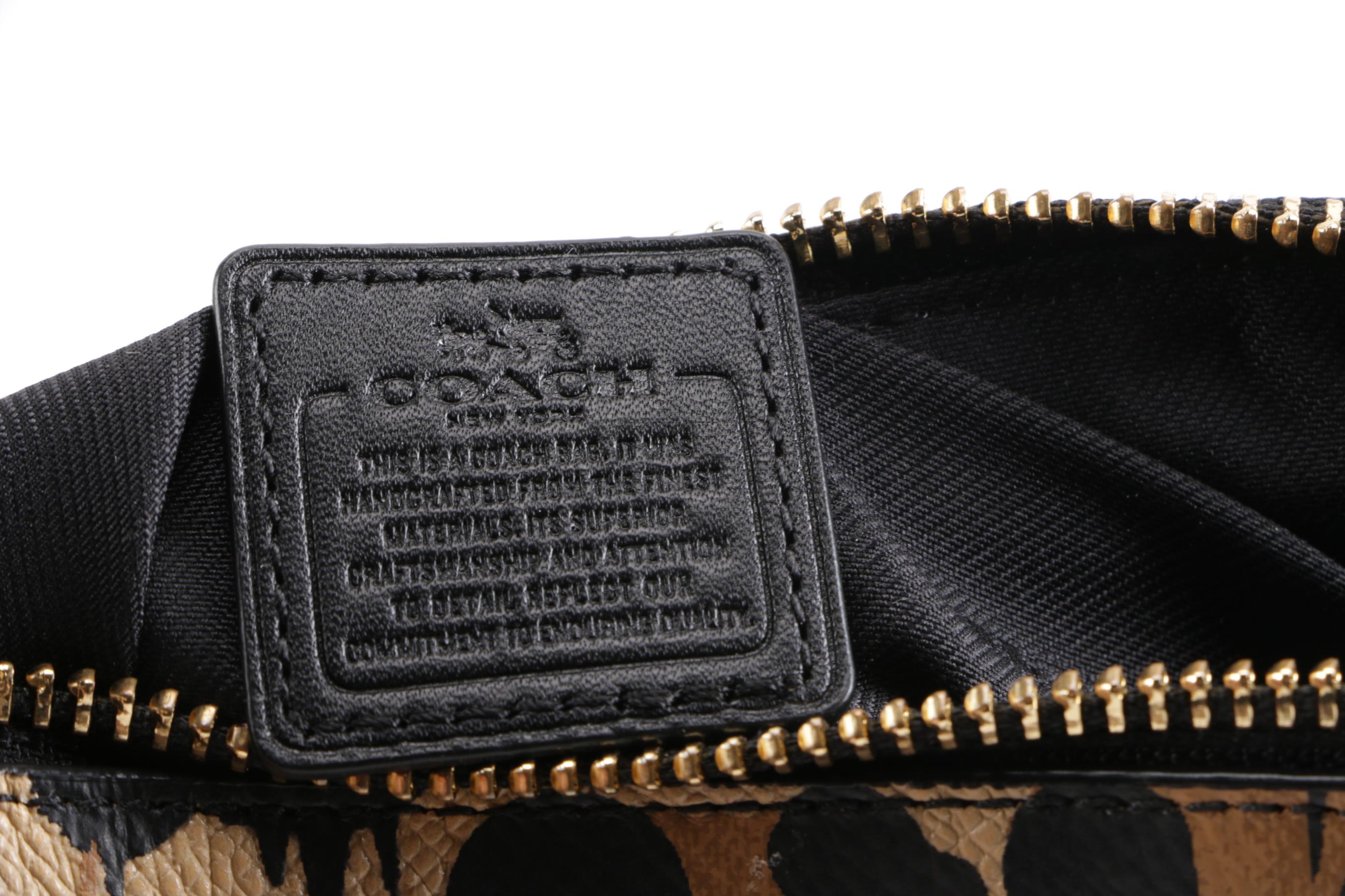 Coach Corner Zip Wallet in Wild Beast Print Leather