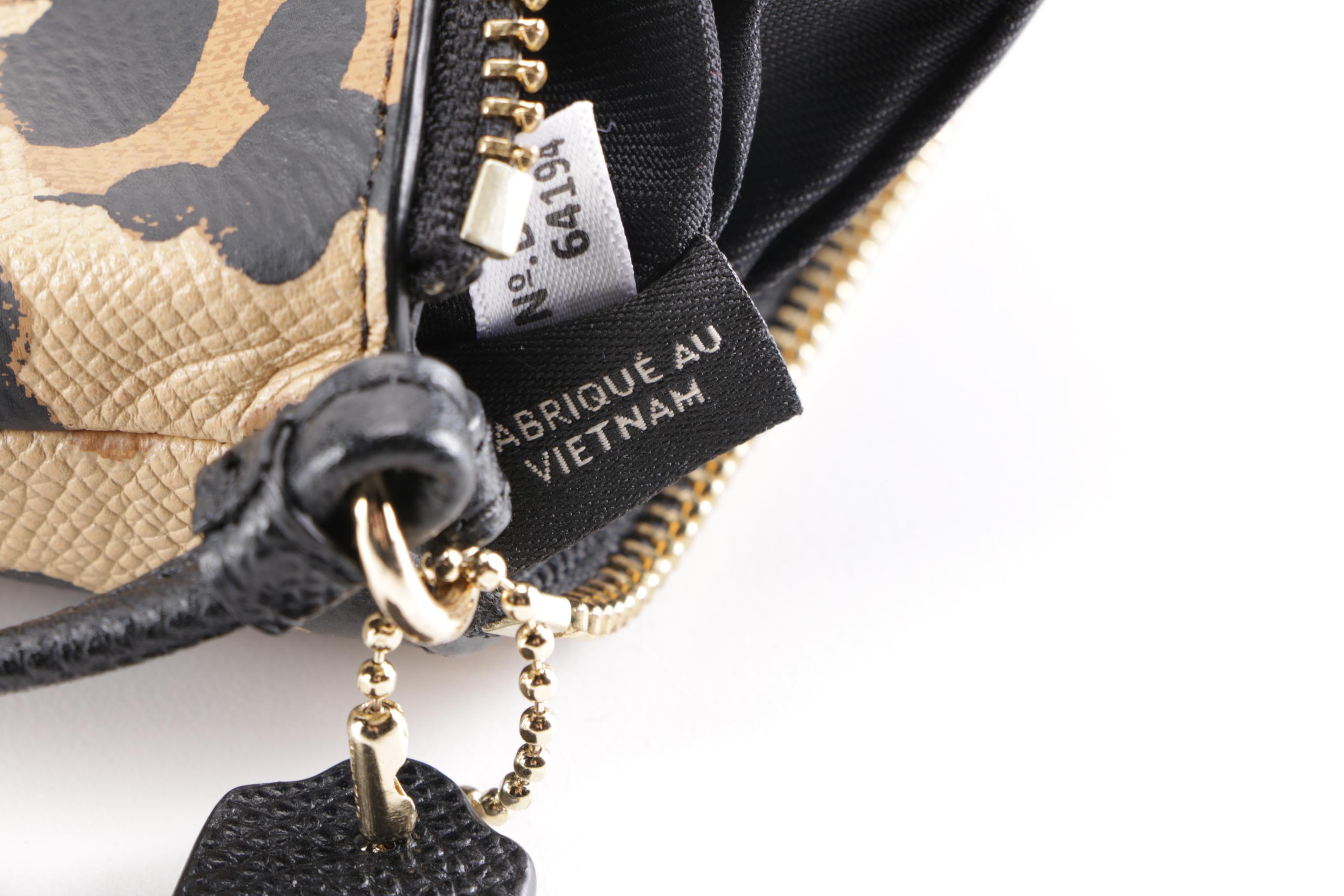 Coach Corner Zip Wallet in Wild Beast Print Leather