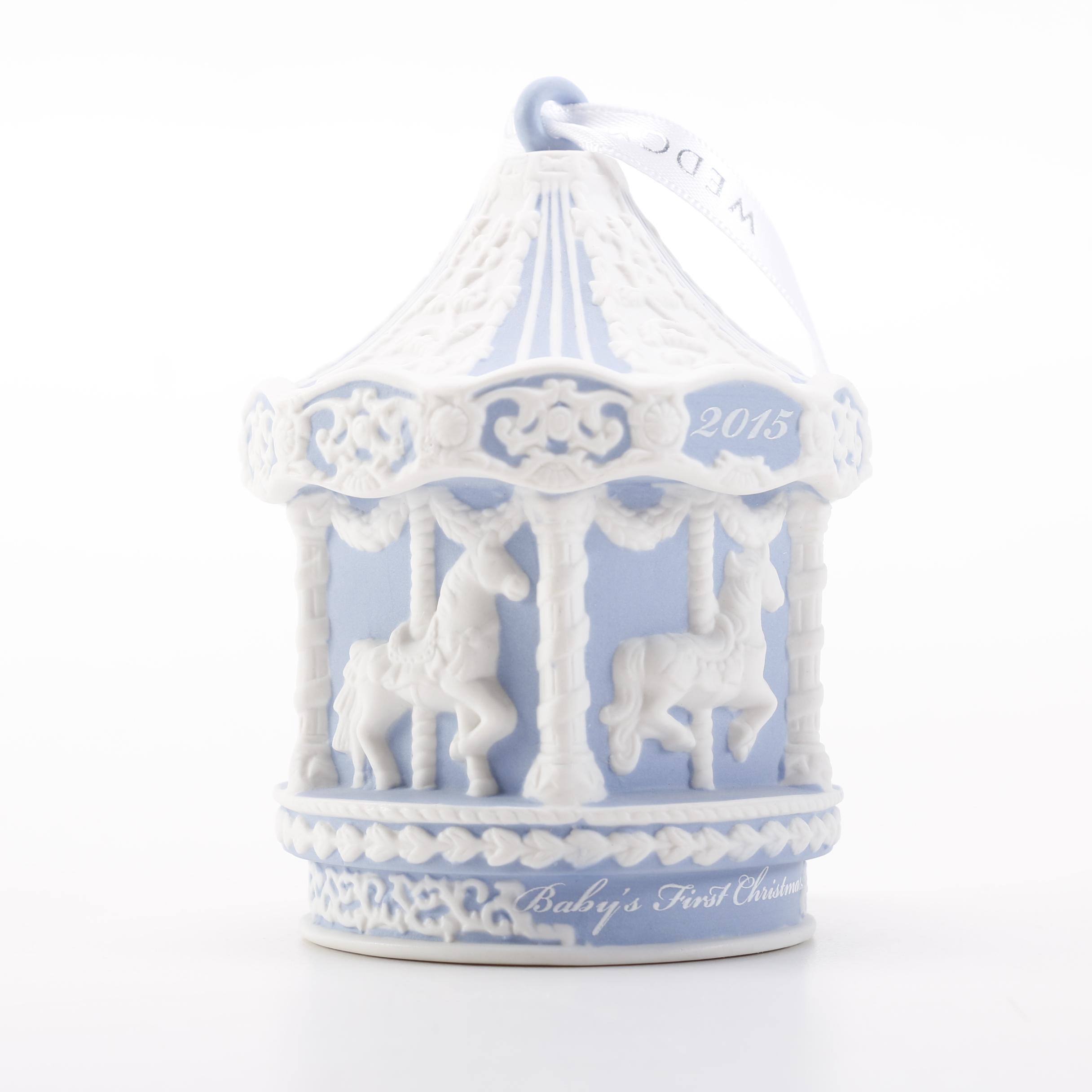 Wedgwood and Waterford Christmas Ornaments
