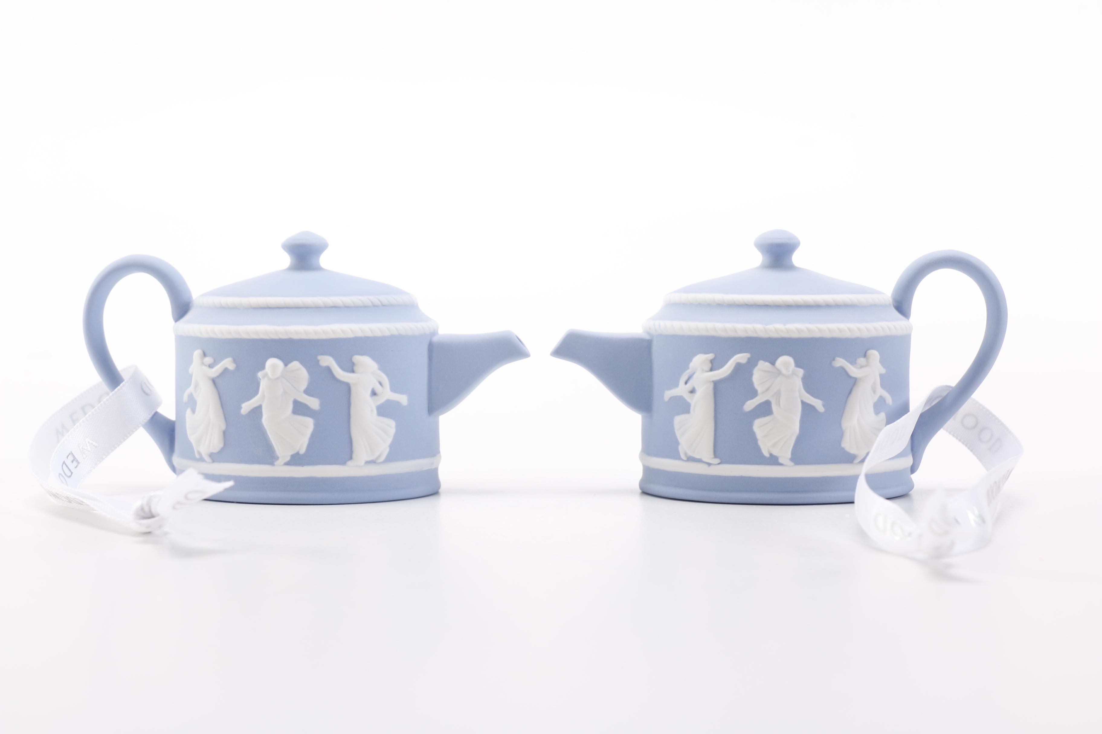 Wedgwood and Waterford Christmas Ornaments