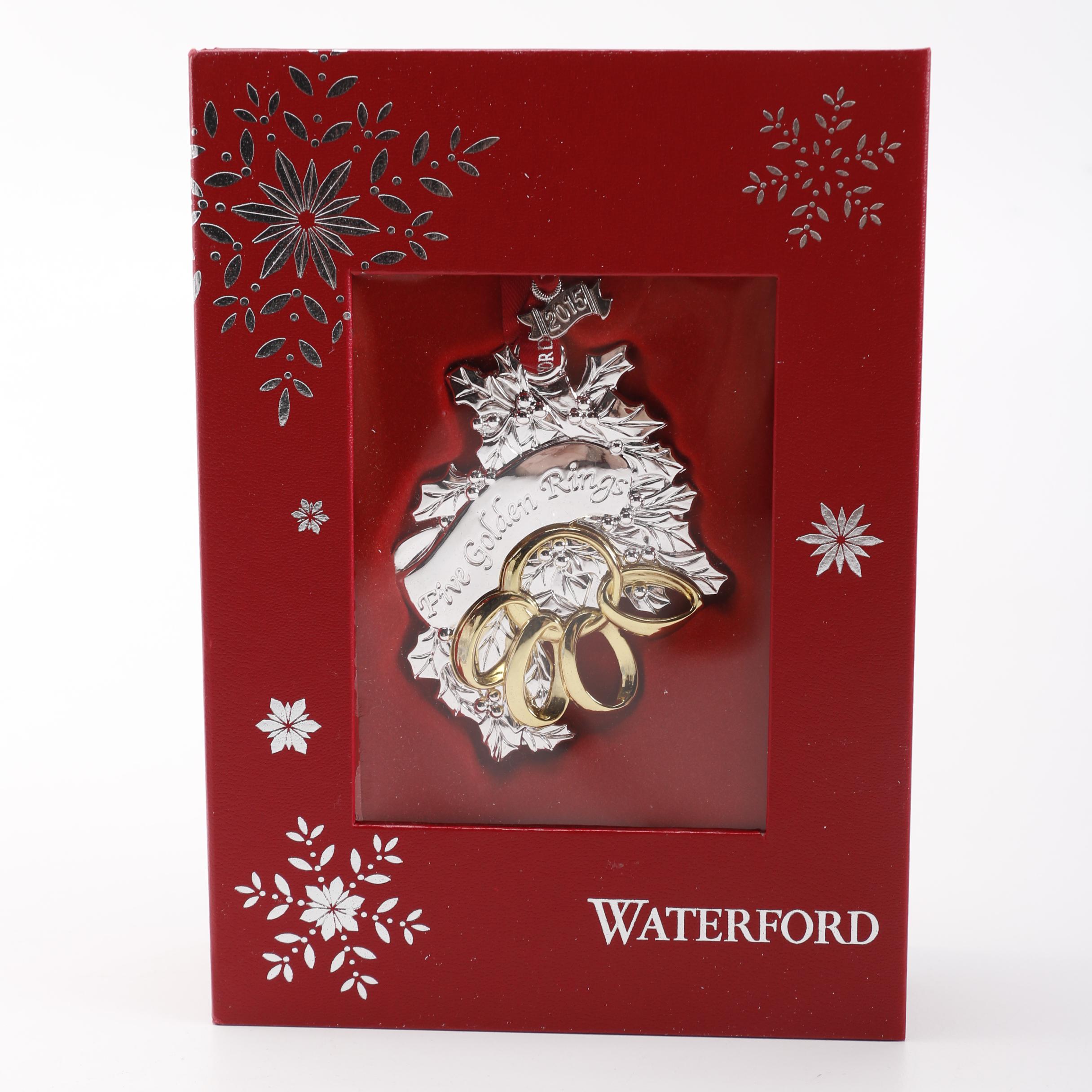 Wedgwood and Waterford Christmas Ornaments