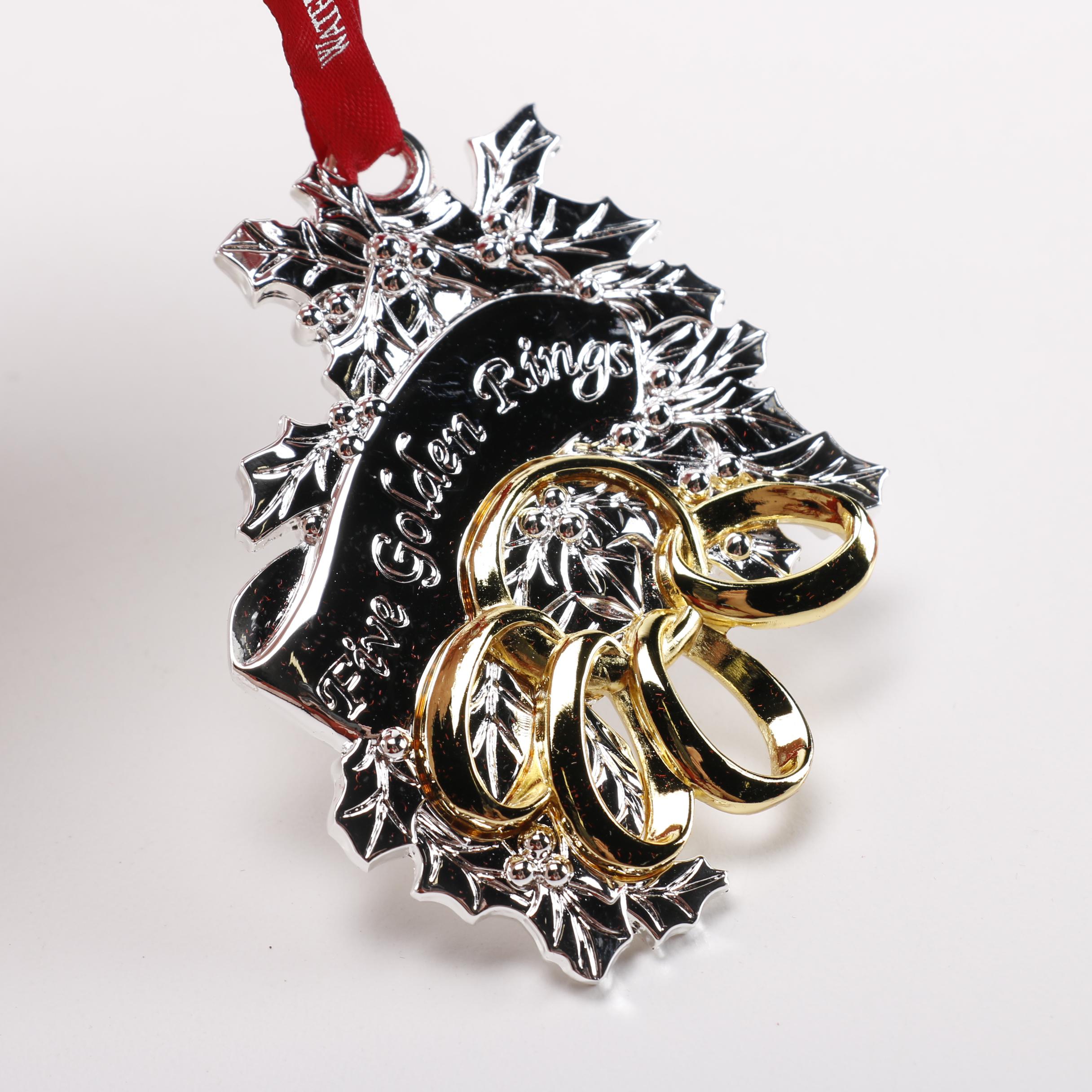 Wedgwood and Waterford Christmas Ornaments
