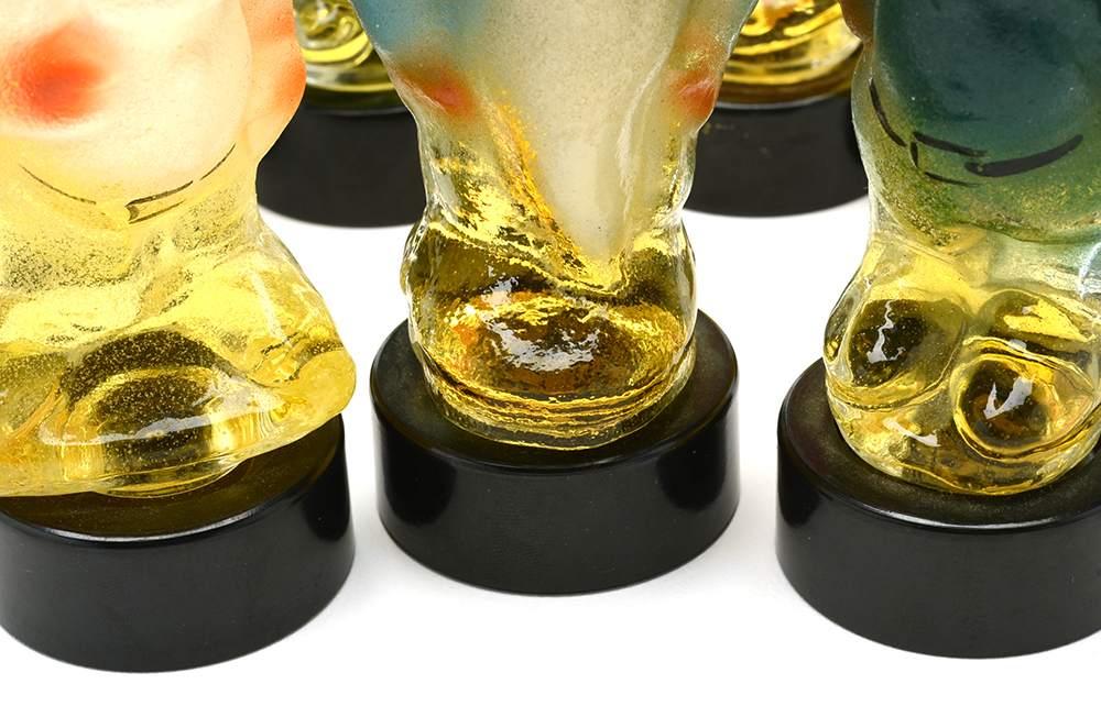 Circa 1938 Walt Disney's "Snow White and the Seven Dwarfs" Bakelite Russian Perfume Bottles