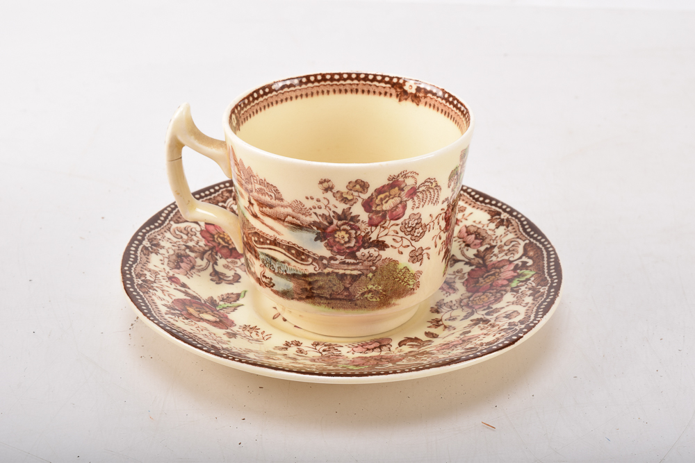 Clarice Cliff Royal Staffordshire Coffee Cup and Bone Dish