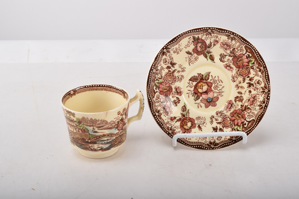 Clarice Cliff Royal Staffordshire Coffee Cup and Bone Dish