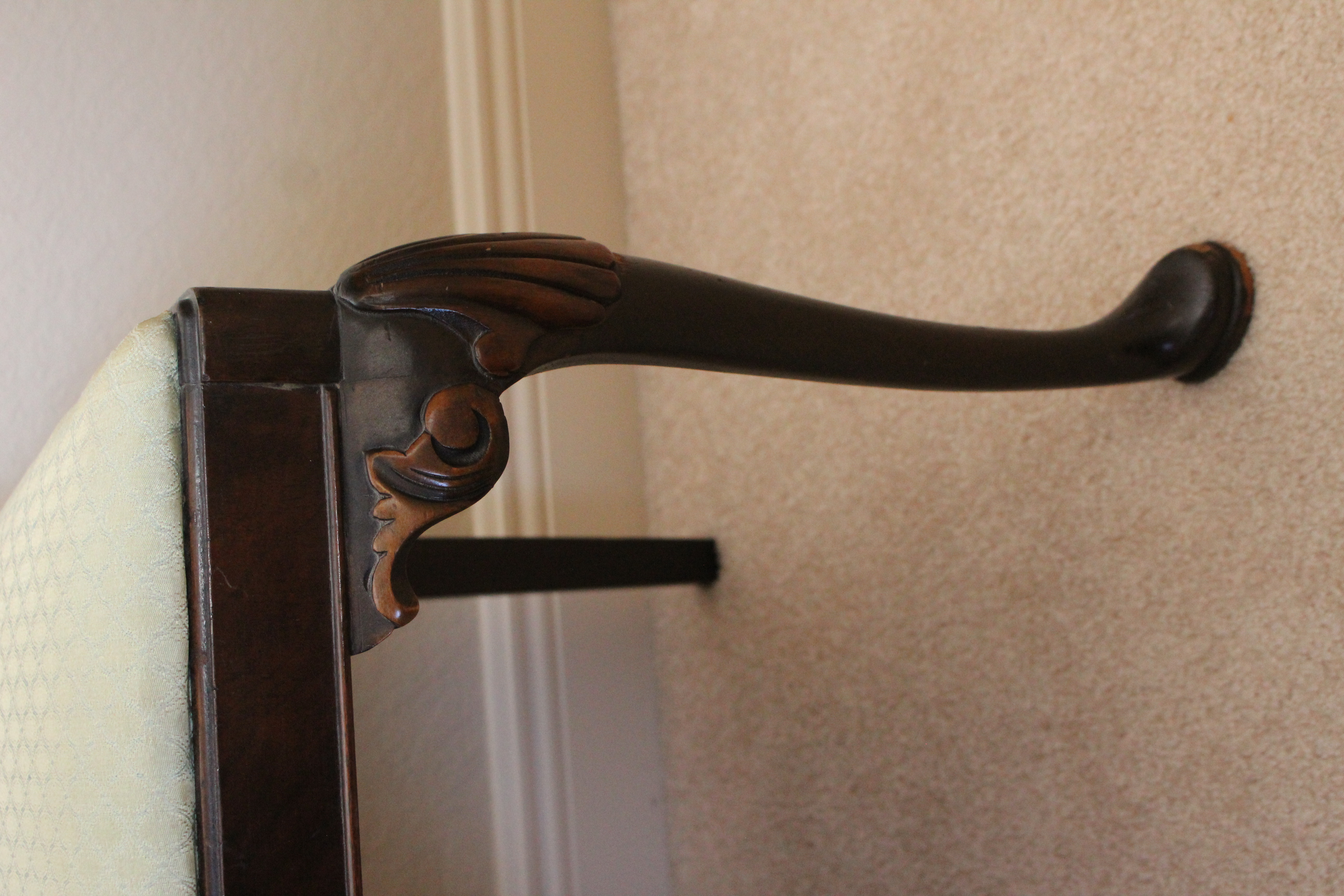 Antique Queen Anne Style Vanity Dresser by Berkey and Gay With Chair