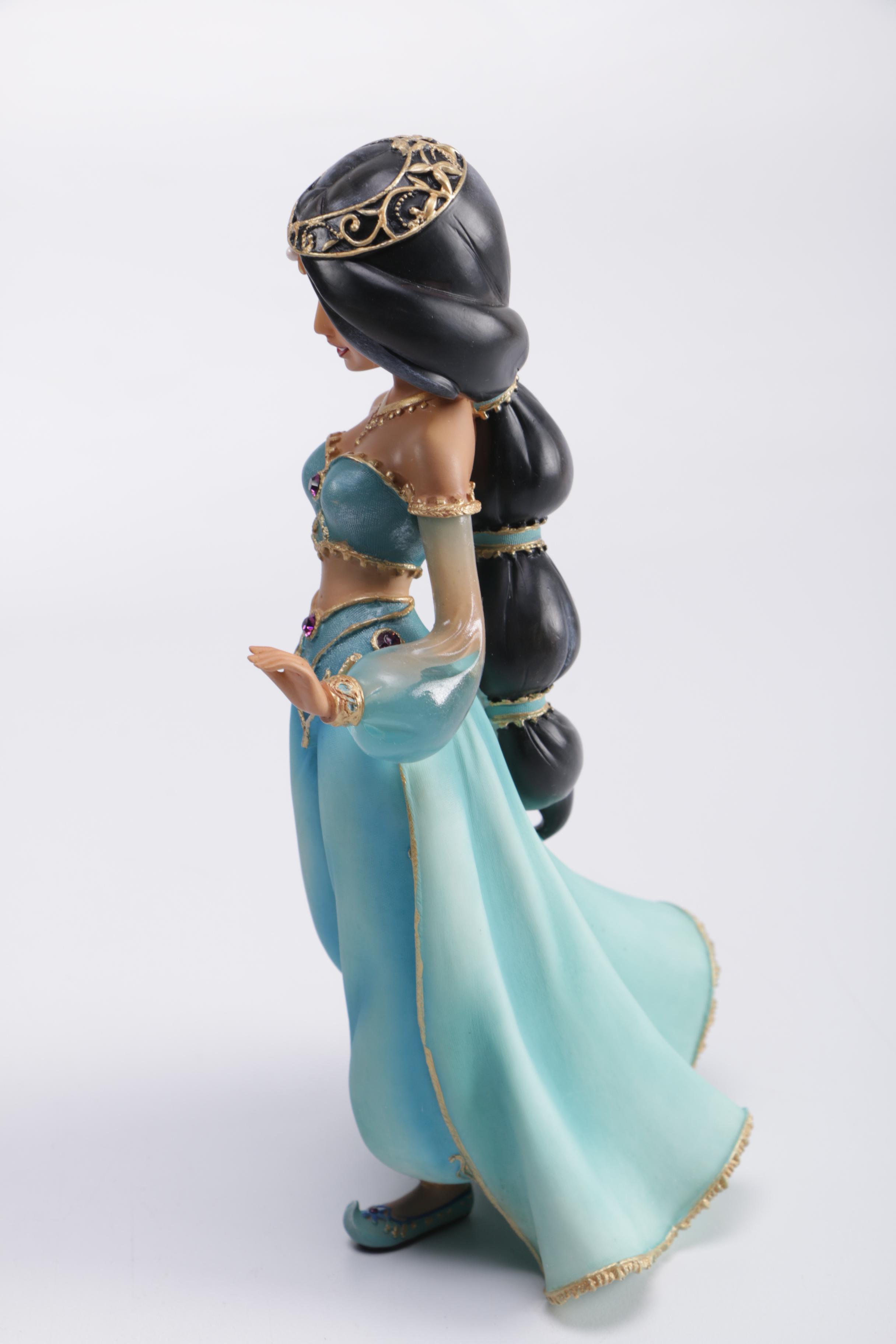 Disney Figurines Including Masquerade Snow White, Belle, and Alice