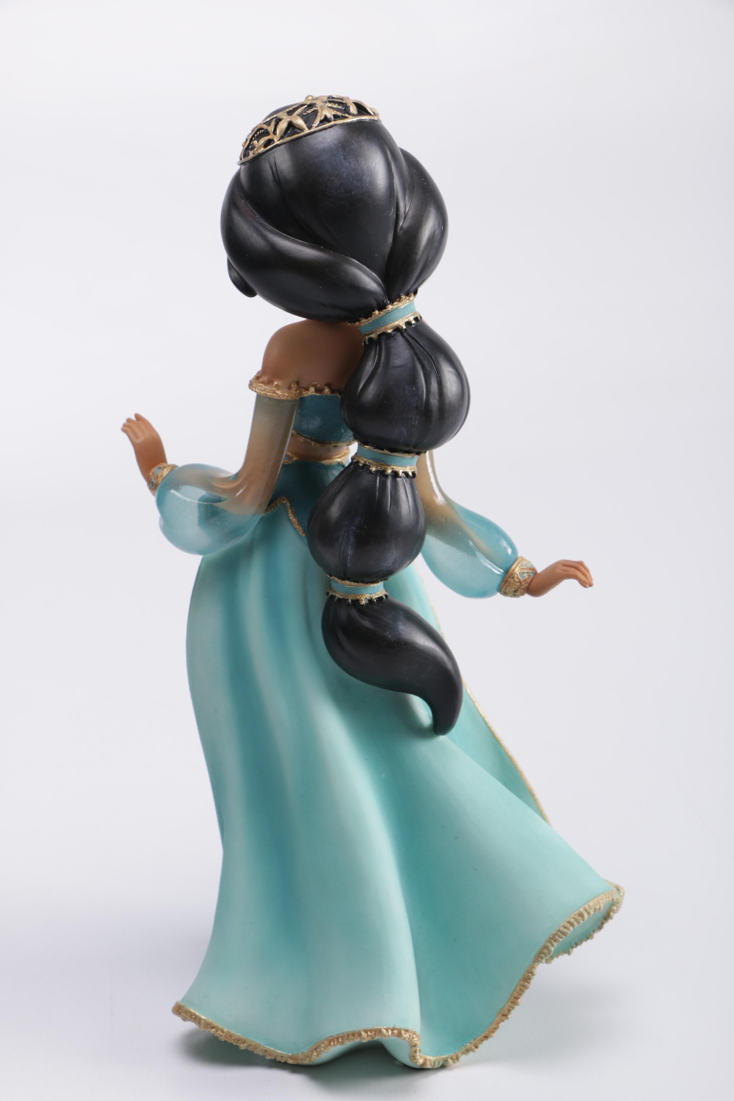 Disney Figurines Including Masquerade Snow White, Belle, and Alice