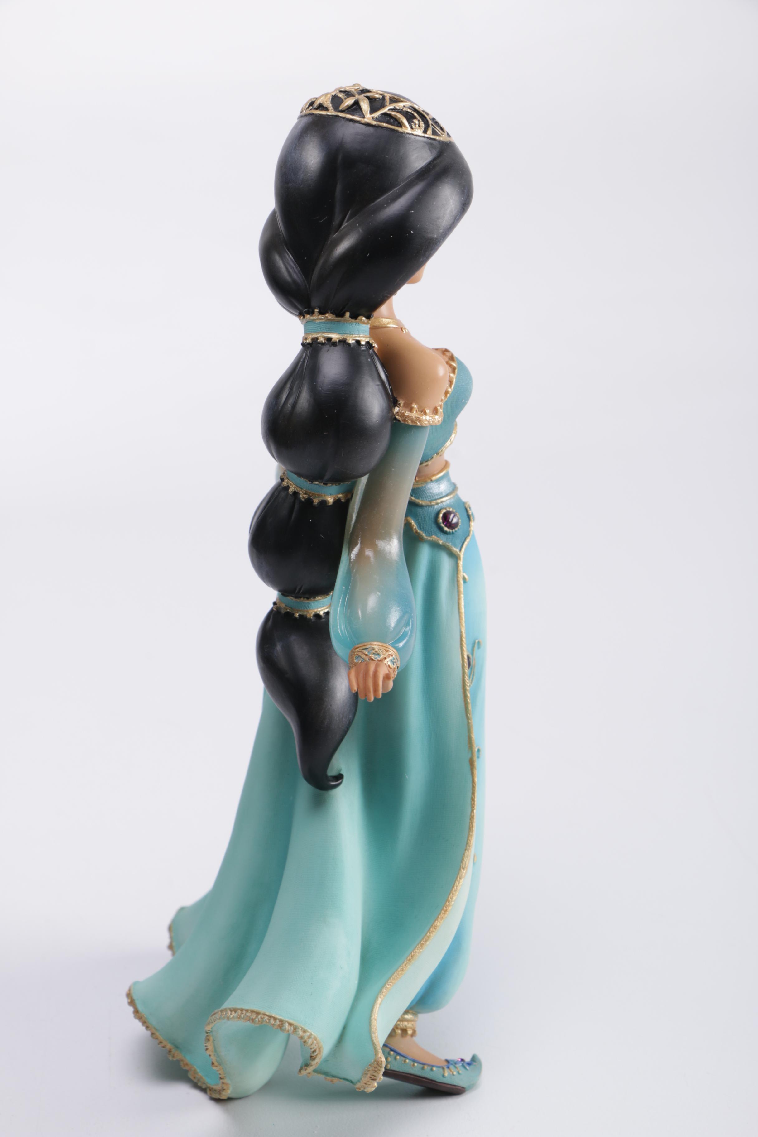 Disney Figurines Including Masquerade Snow White, Belle, and Alice