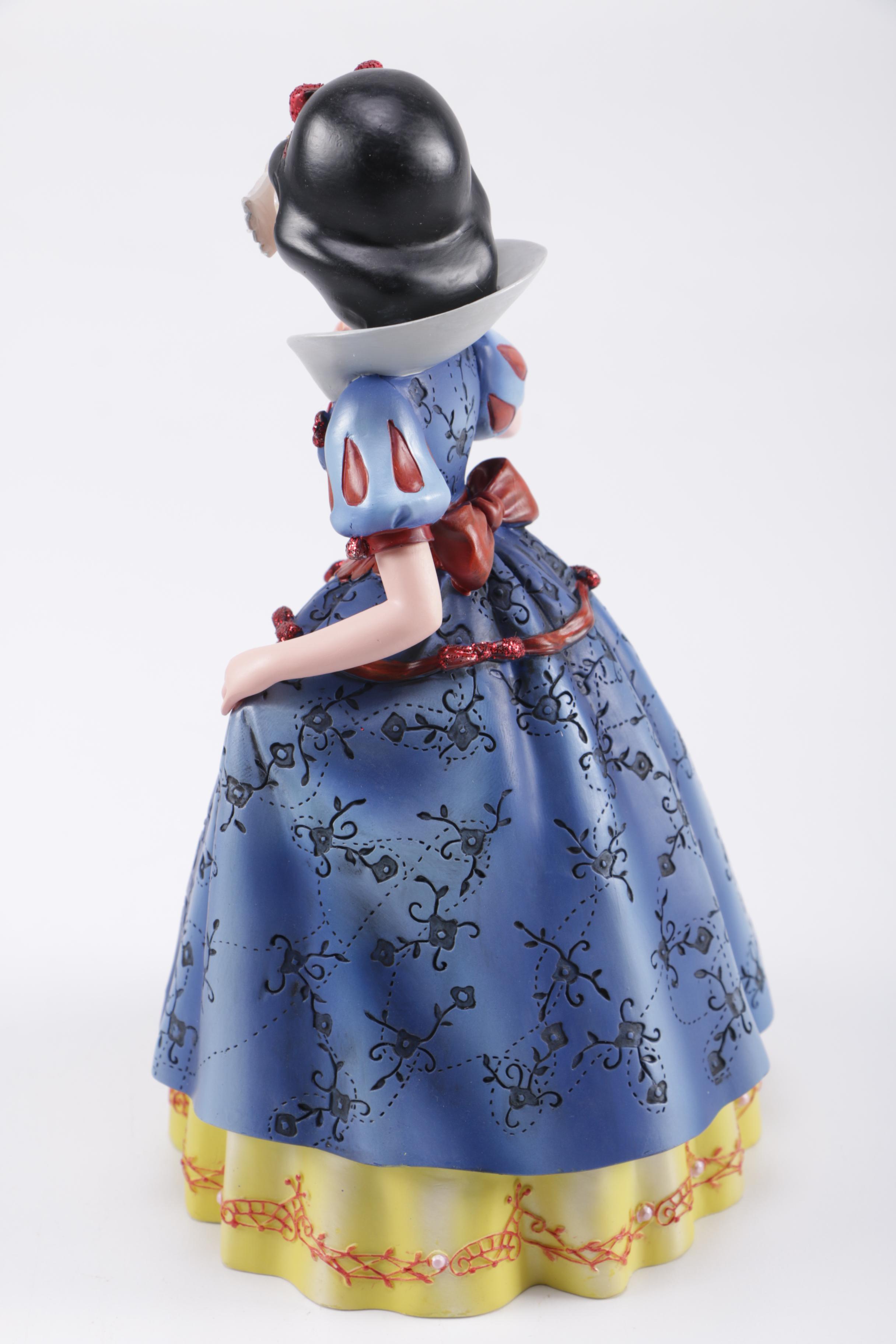 Disney Figurines Including Masquerade Snow White, Belle, and Alice