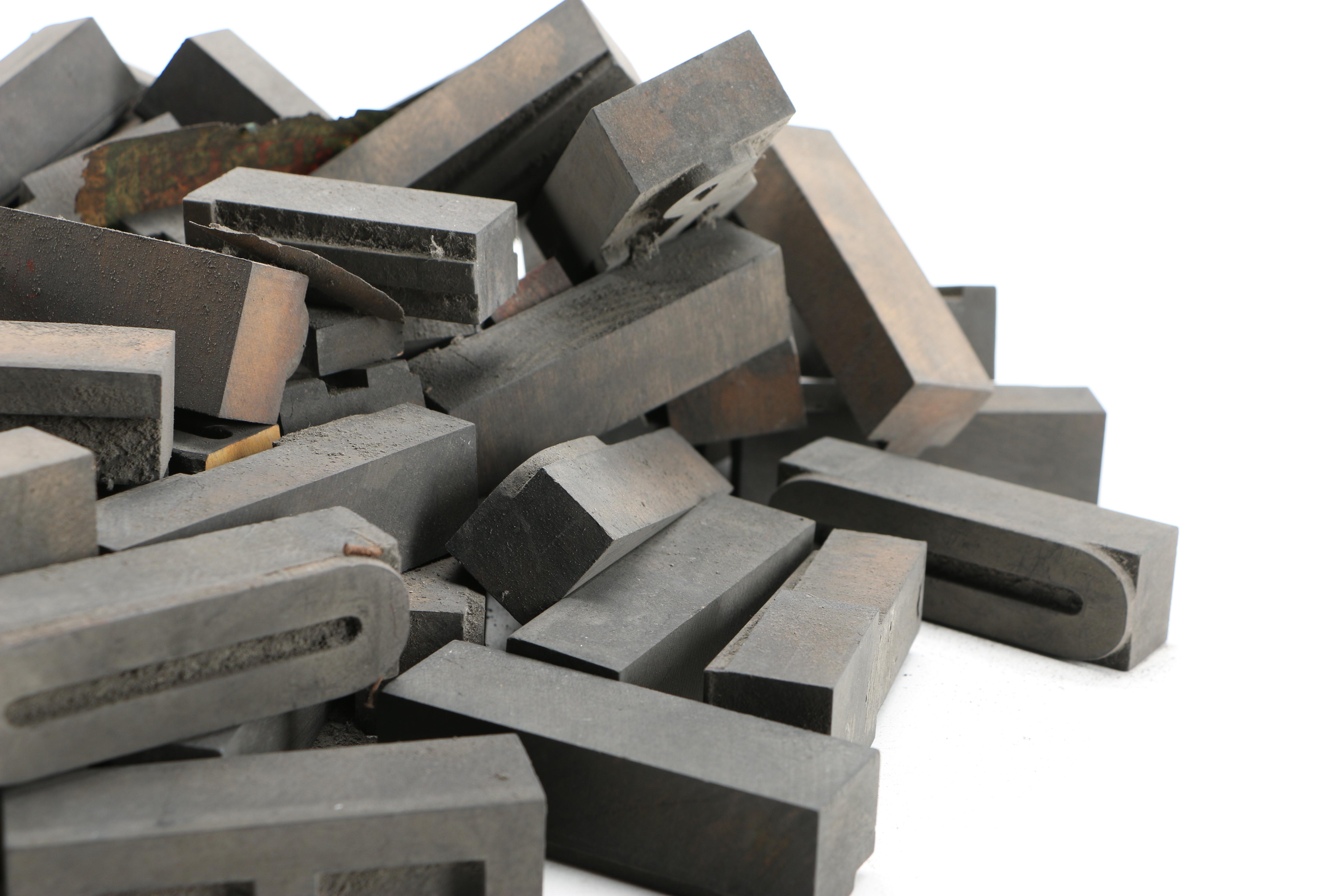 Collection of Print Letters and Symbol Blocks