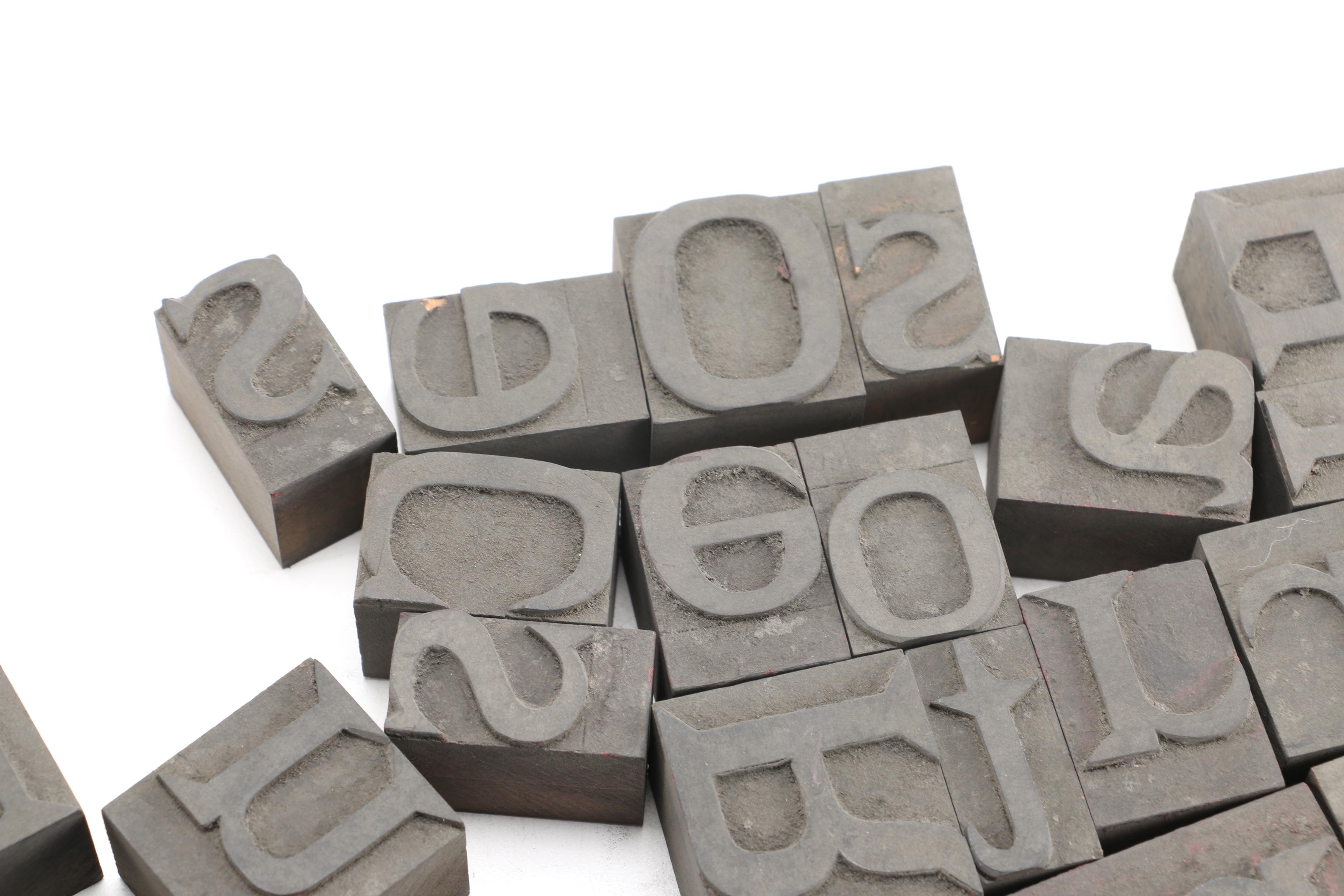 Letterpress Printing Blocks